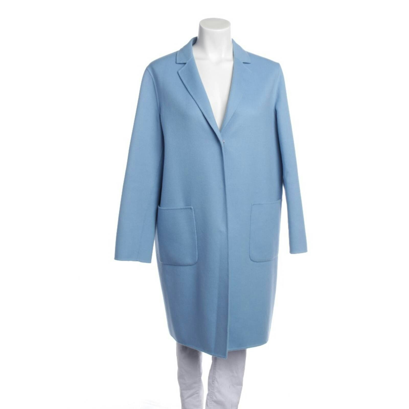 Image 1 of Mid-Season Coat M Light Blue in color Blue | Vite EnVogue