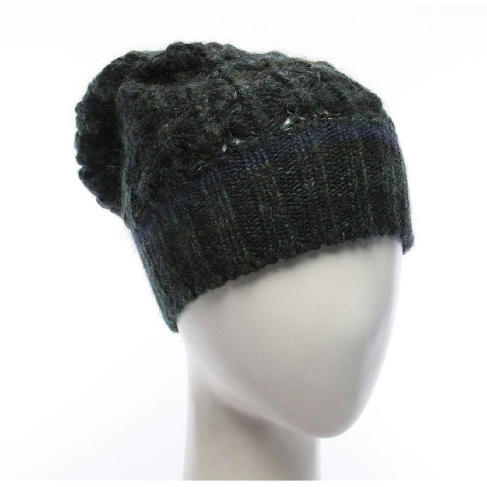 Image 1 of Beanie Dark Green in color Green | Vite EnVogue