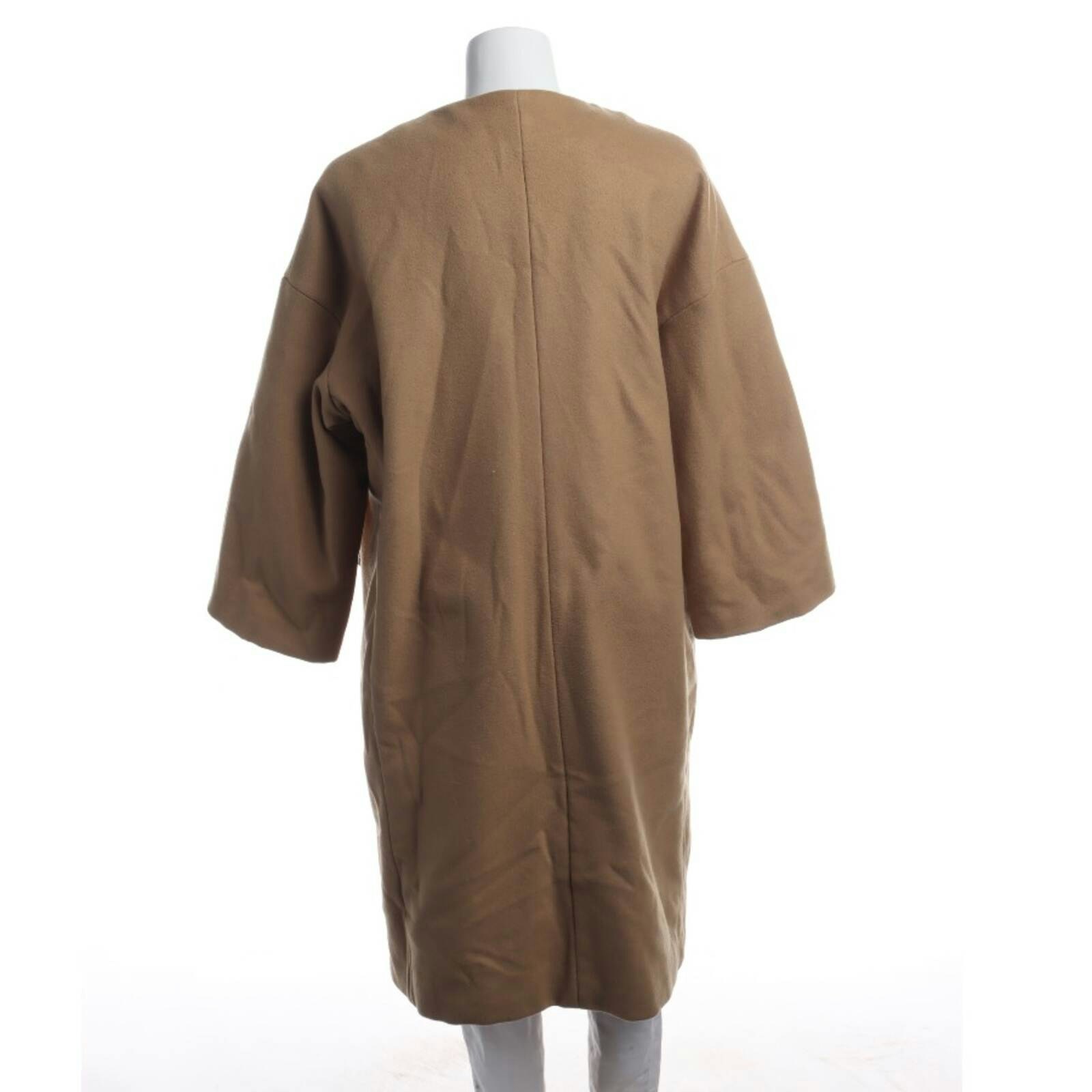 Image 2 of Mid-Season Coat 42 Light Brown in color Brown | Vite EnVogue