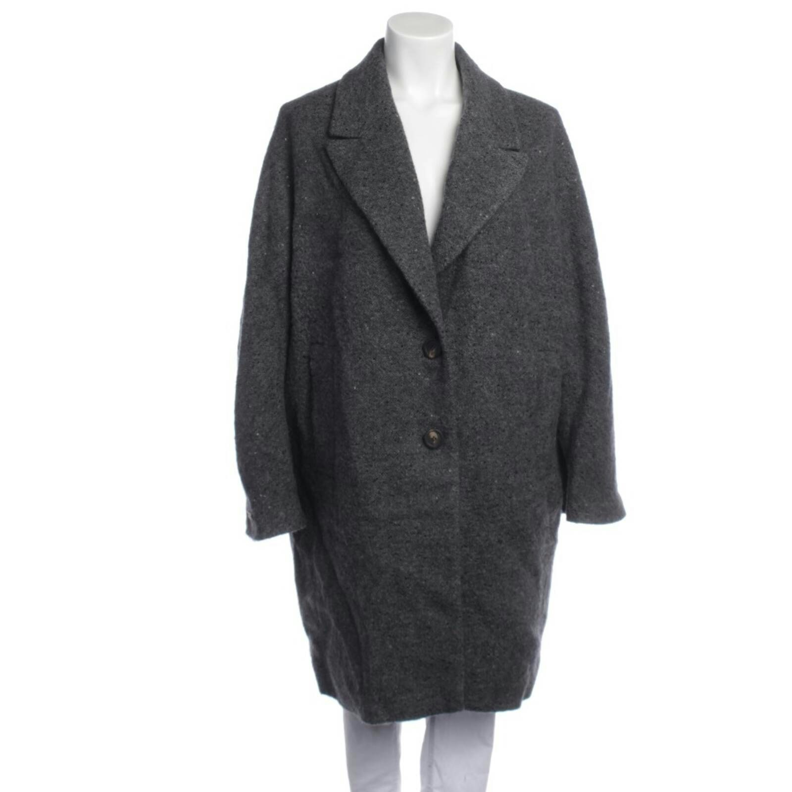 Image 1 of Mid-Season Coat 40 Gray in color Gray | Vite EnVogue