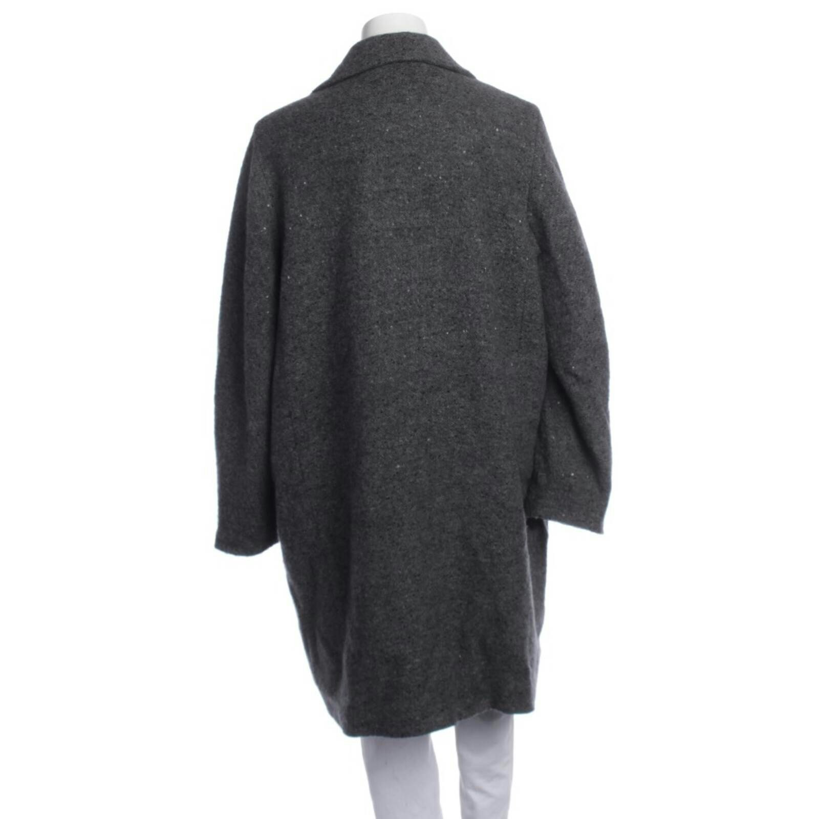 Image 2 of Mid-Season Coat 40 Gray in color Gray | Vite EnVogue