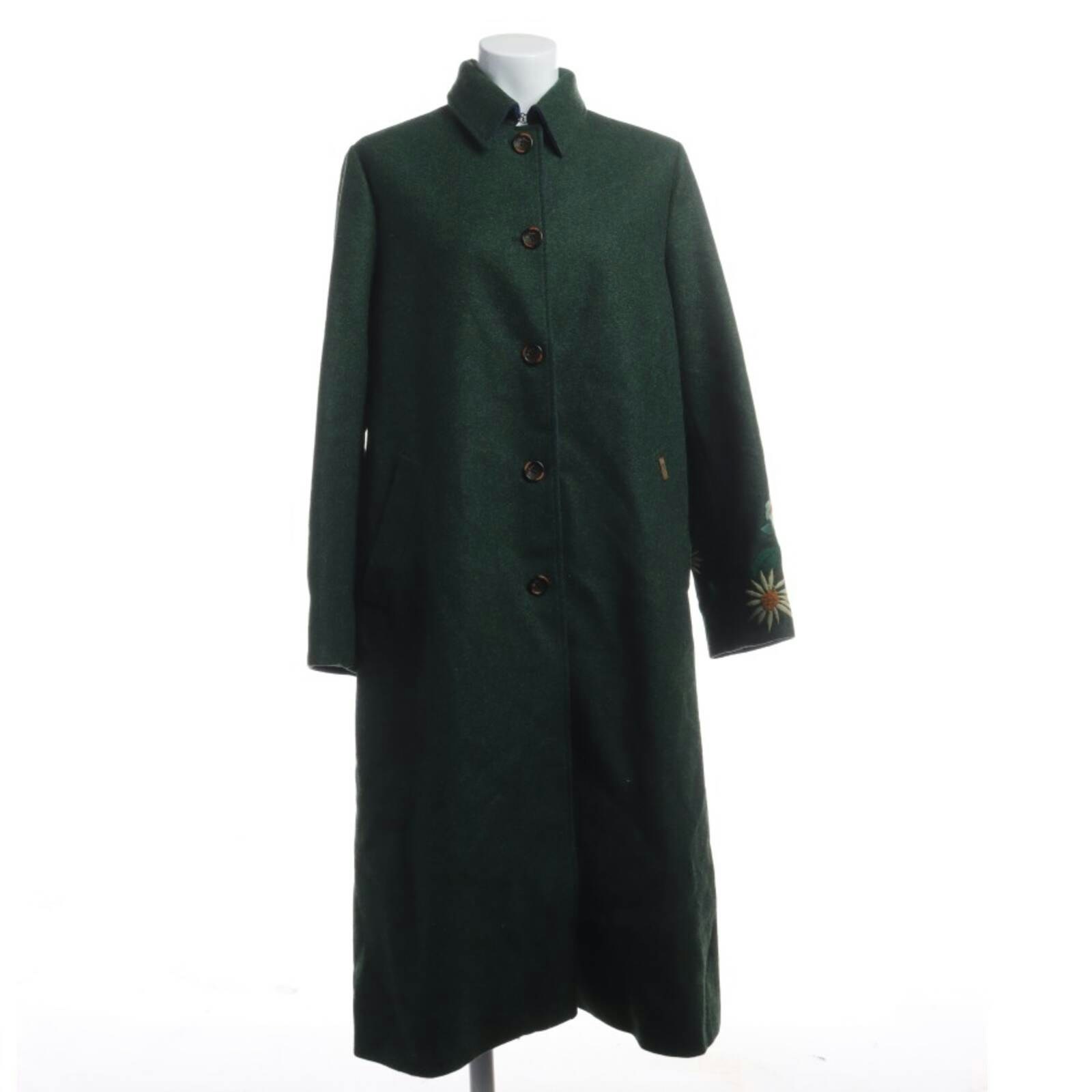 Image 1 of Mid-Season Coat 42 Green in color Green | Vite EnVogue