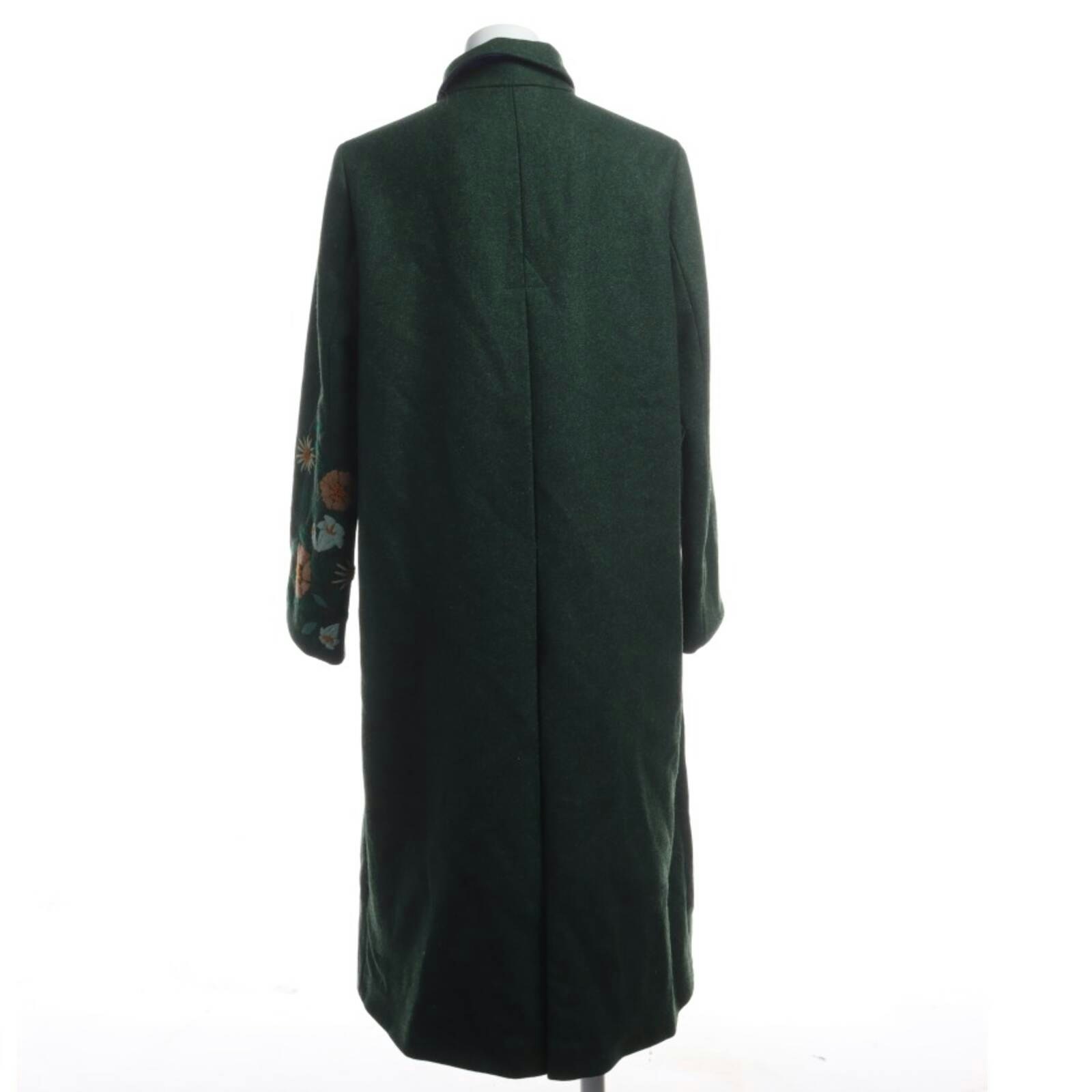 Image 2 of Mid-Season Coat 42 Green in color Green | Vite EnVogue