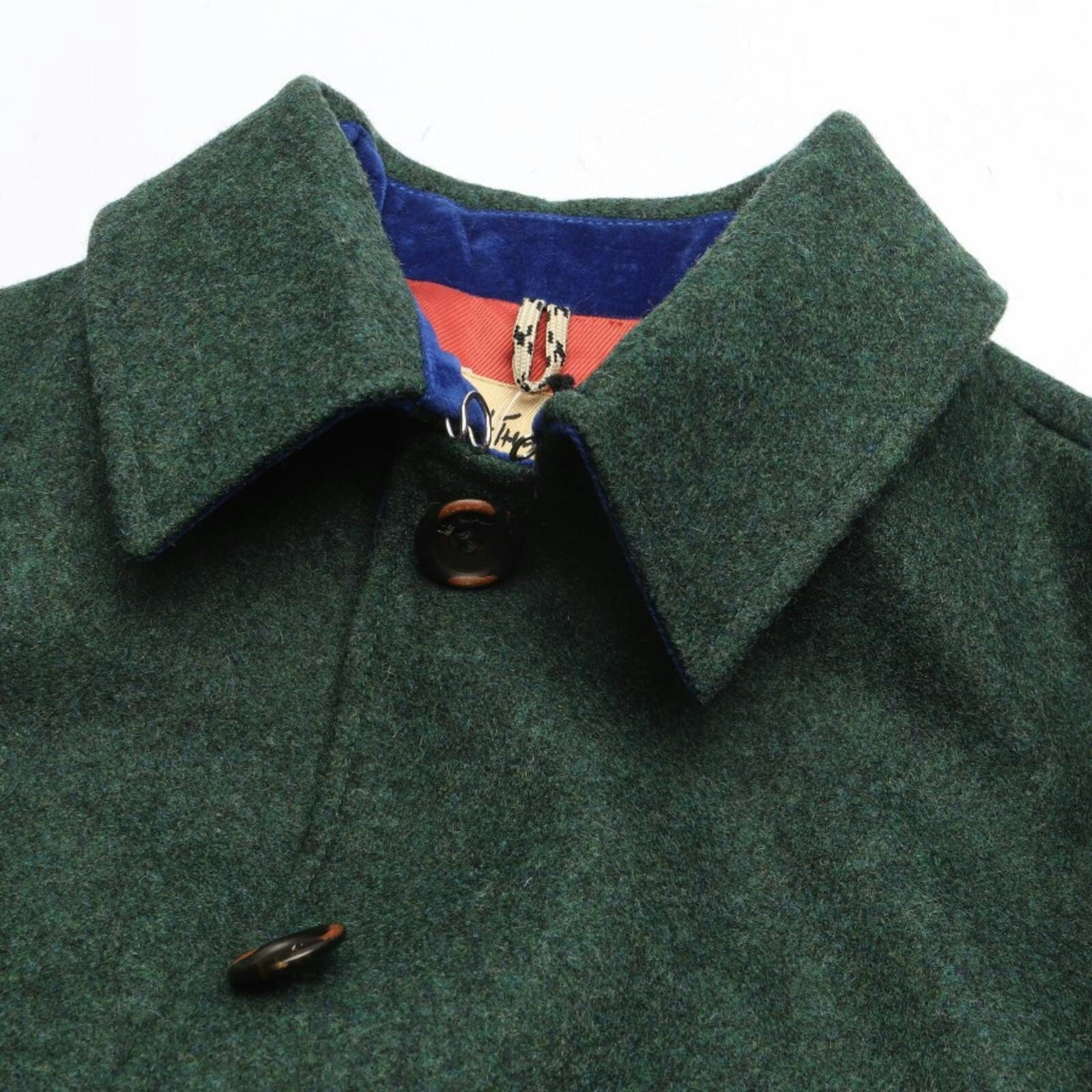 Image 3 of Mid-Season Coat 42 Green in color Green | Vite EnVogue