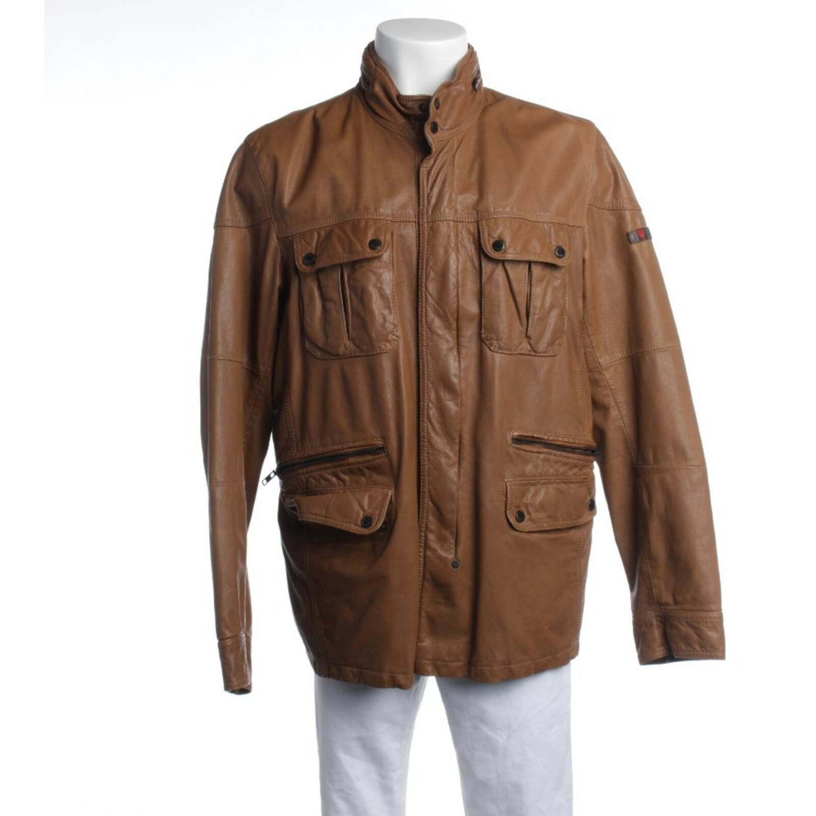 Image 1 of Leather Jacket 52 Brown in color Brown | Vite EnVogue