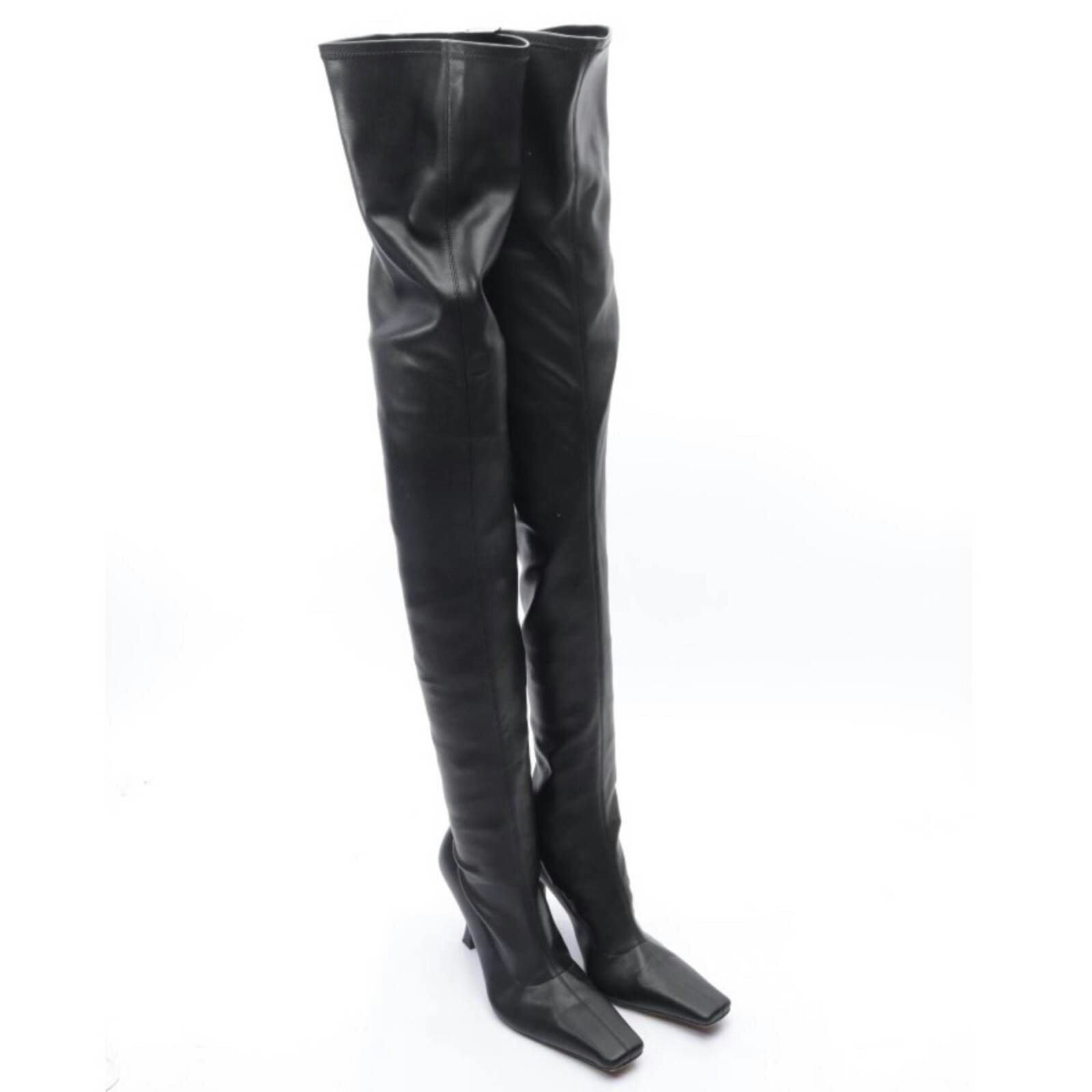 Bild 1 von Overkneestiefel EUR 40,5 Schwarz in Farbe Schwarz | Vite EnVogue