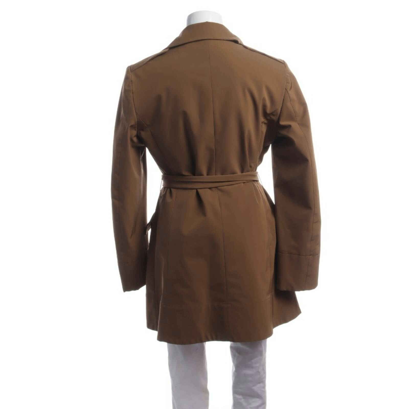 Image 2 of Mid-Season Coat 40 Light Brown in color Brown | Vite EnVogue