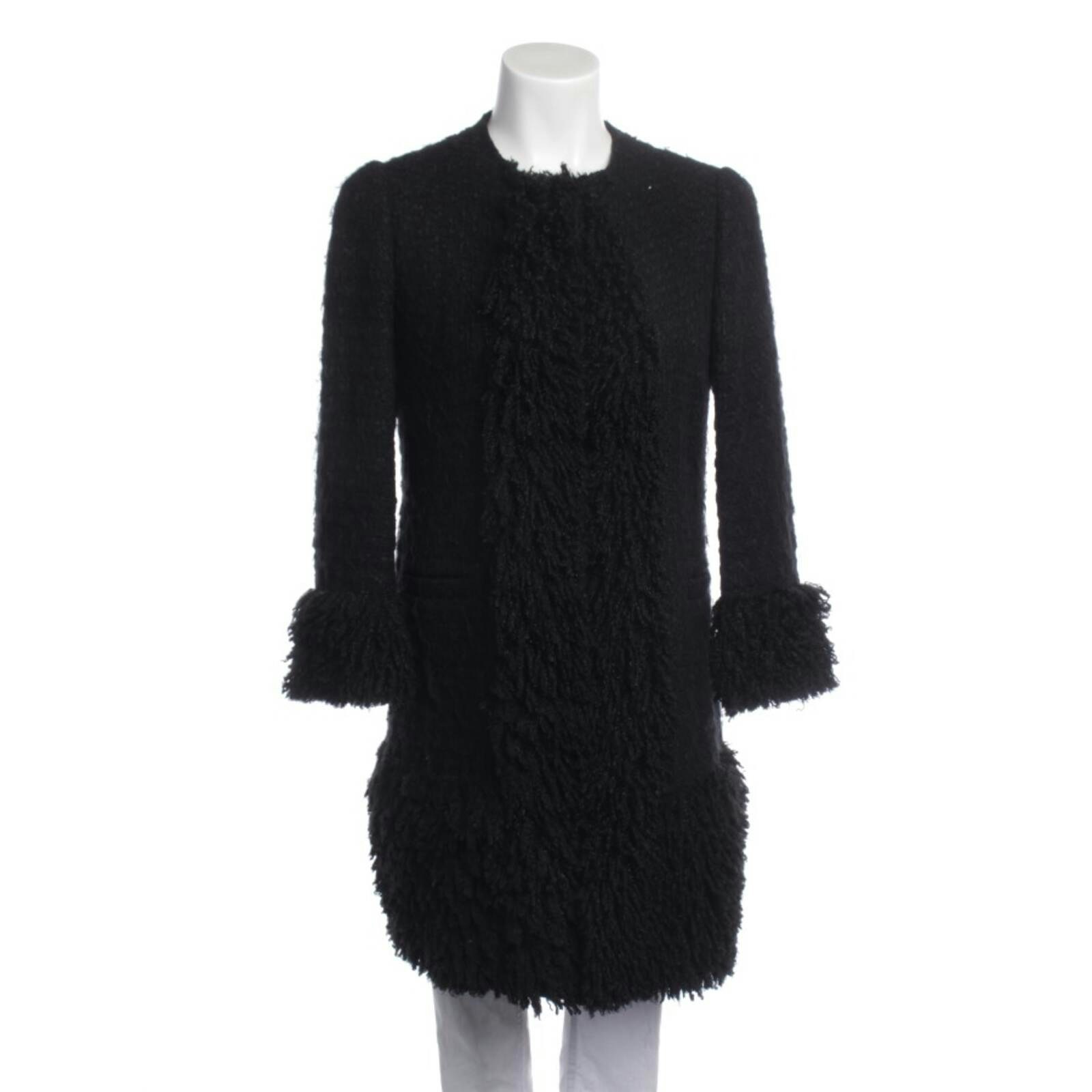 Image 1 of Mid-Season Coat 36 Black in color Black | Vite EnVogue