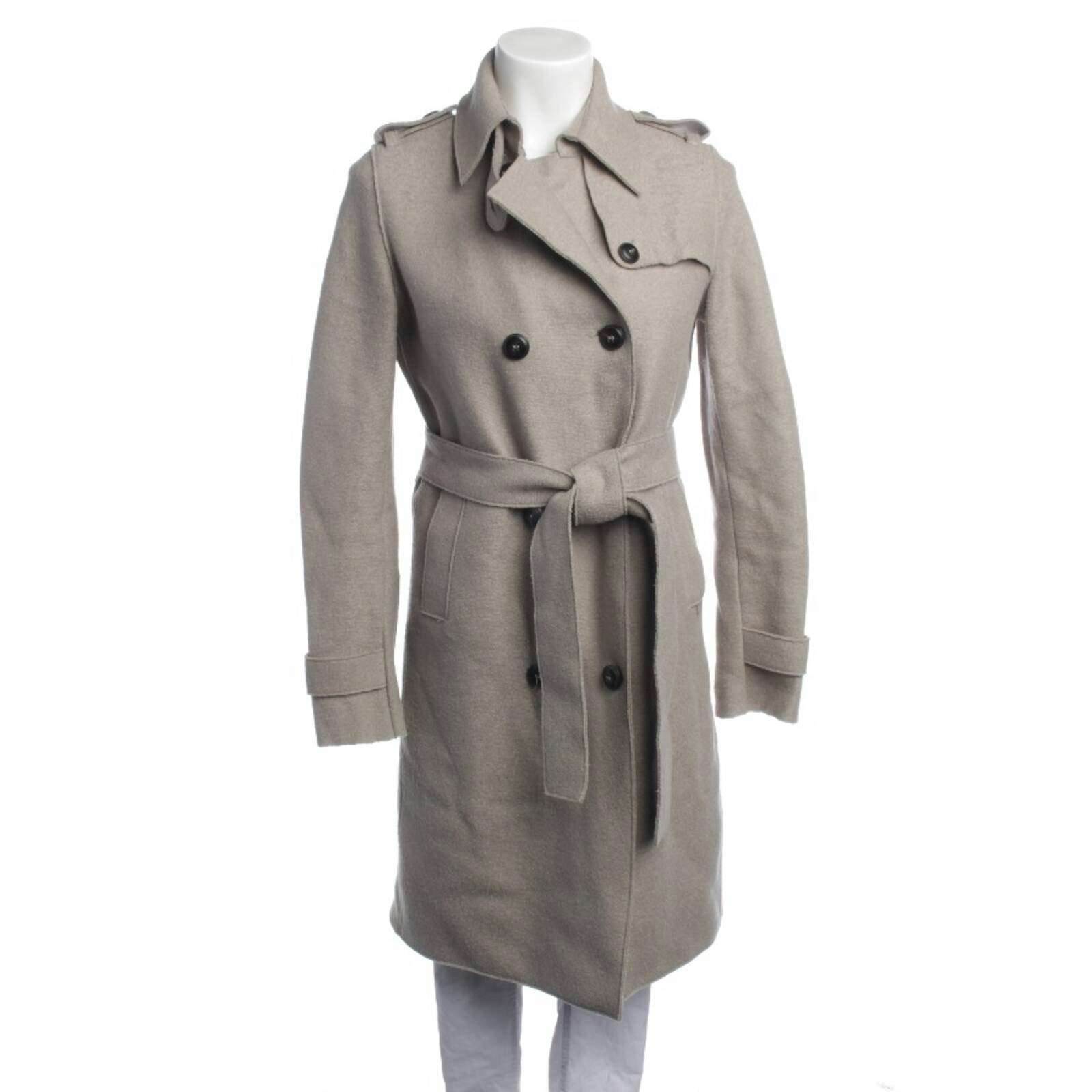 Image 1 of Mid-Season Coat 36 Beige in color White | Vite EnVogue