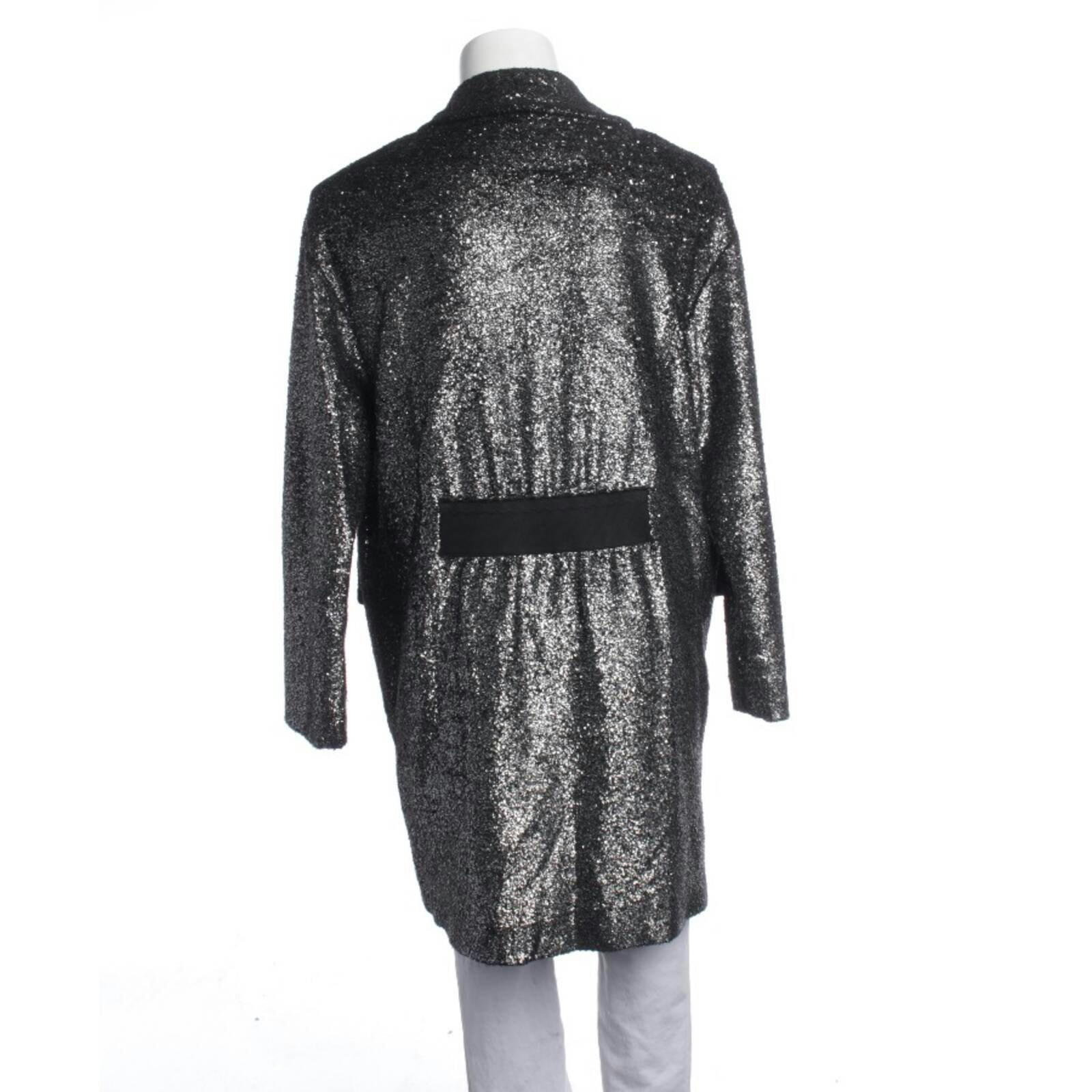 Image 2 of Mid-Season Jacket 32 Silver in color Metallic | Vite EnVogue