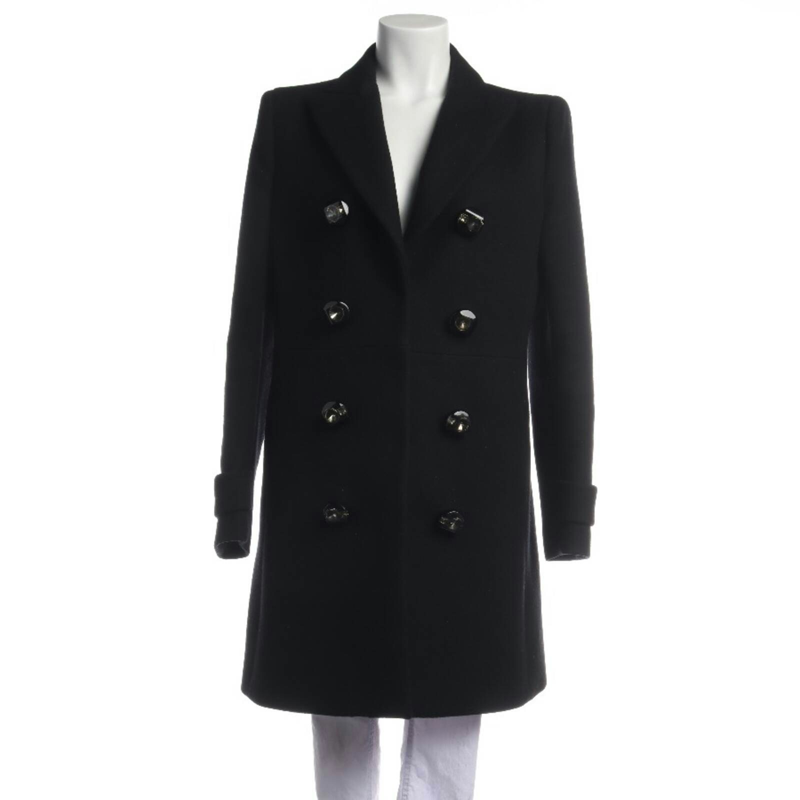 Image 1 of Mid-Season Coat 42 Black in color Black | Vite EnVogue