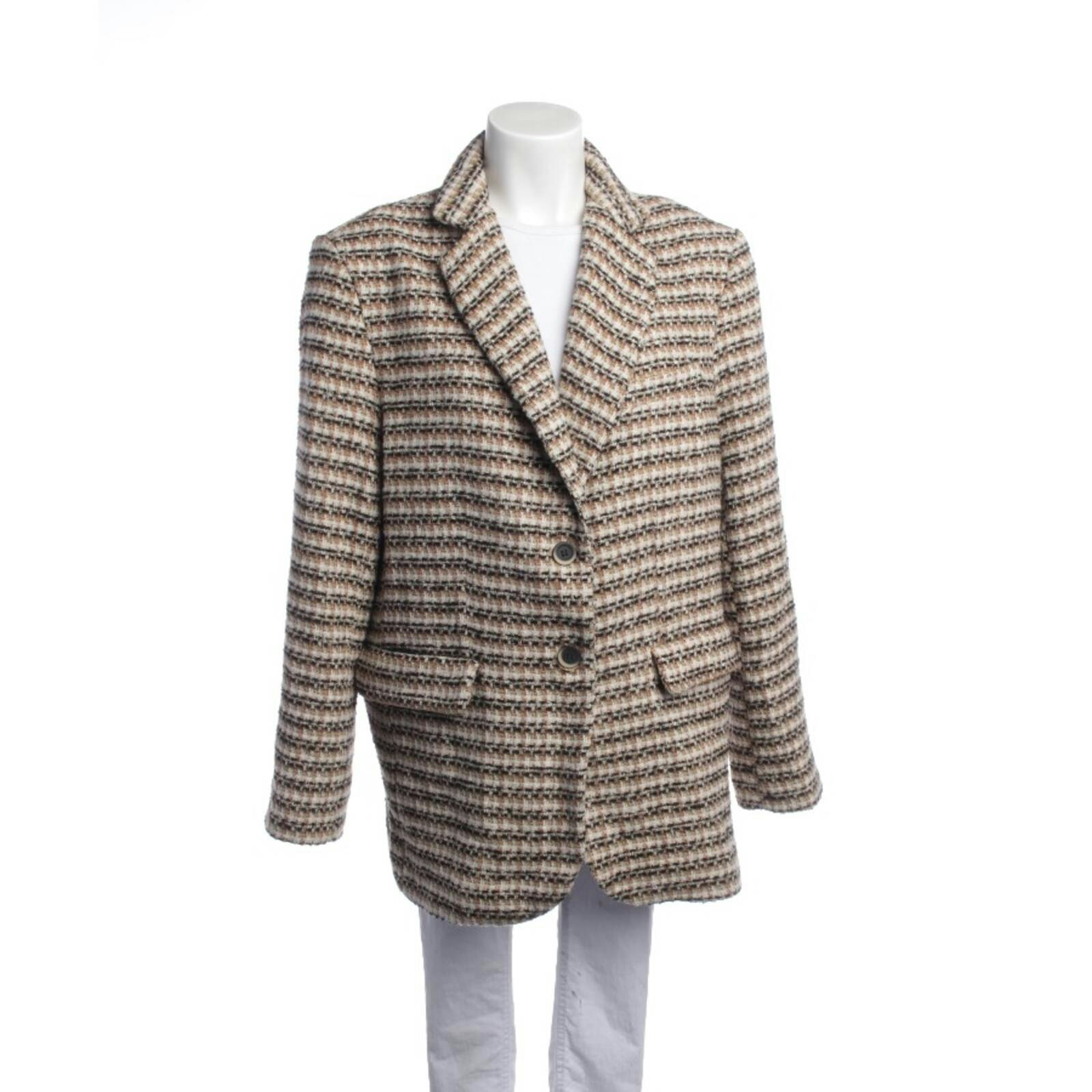 Image 1 of Mid-Season Coat 38 Multicolored in color Multicolored | Vite EnVogue