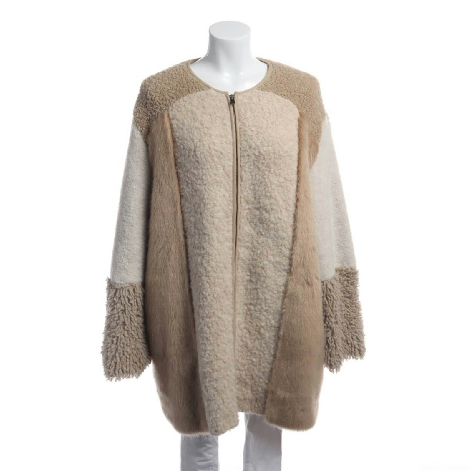 Image 1 of Winter Jacket 38 Beige in color White | Vite EnVogue