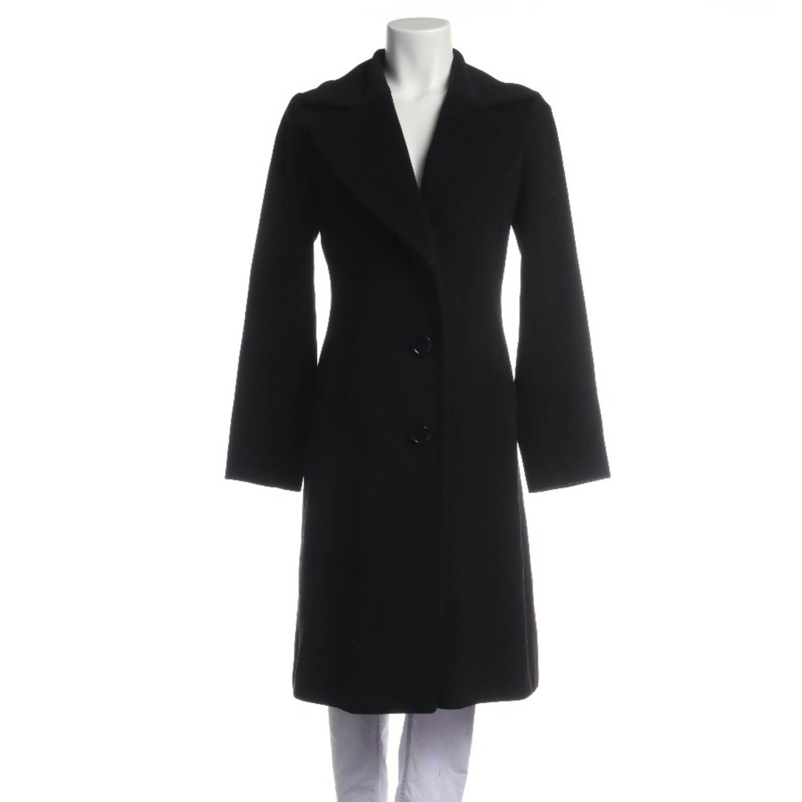 Image 1 of Mid-Season Coat 36 Black in color Black | Vite EnVogue