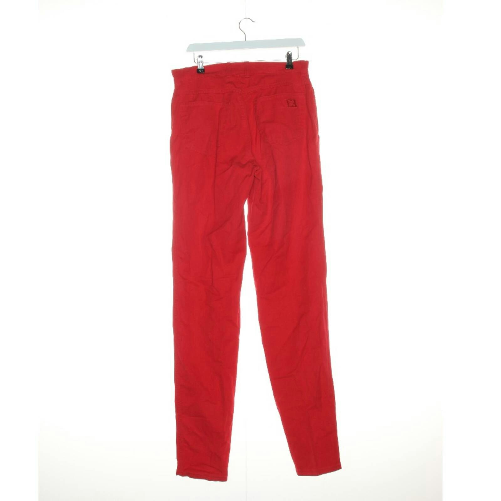 Image 2 of Pants 40 Red in color Red | Vite EnVogue