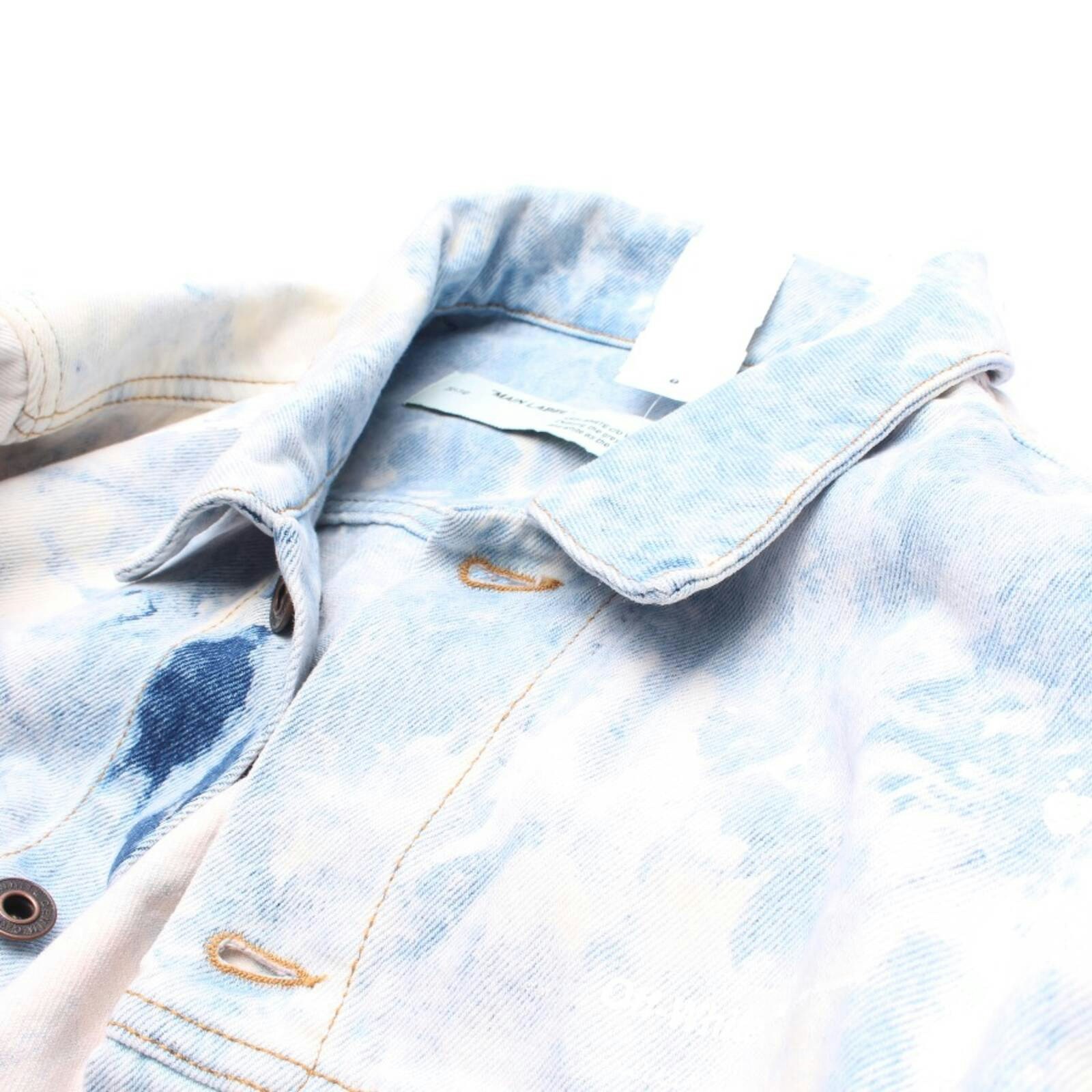 Image 3 of Denim Jacket L Blue in color Blue | Vite EnVogue