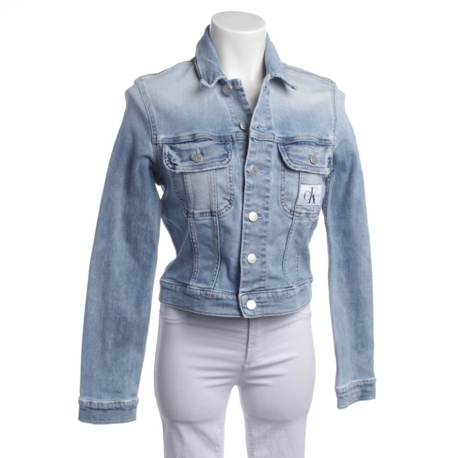 Image 1 of Denim Jacket S Light Blue in color Blue | Vite EnVogue