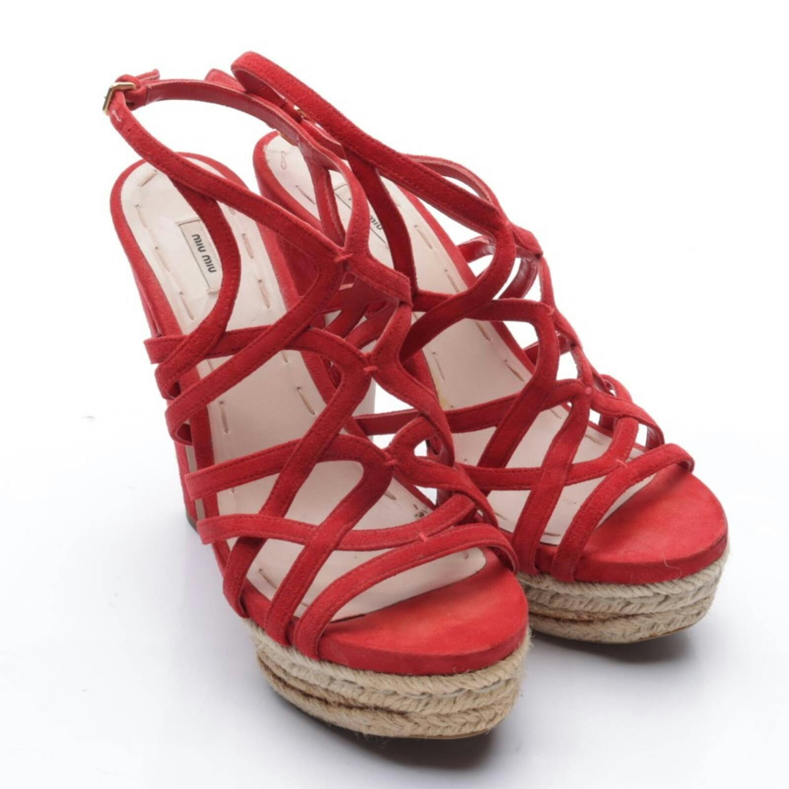 Image 1 of Heeled Sandals EUR 38.5 Red in color Red | Vite EnVogue