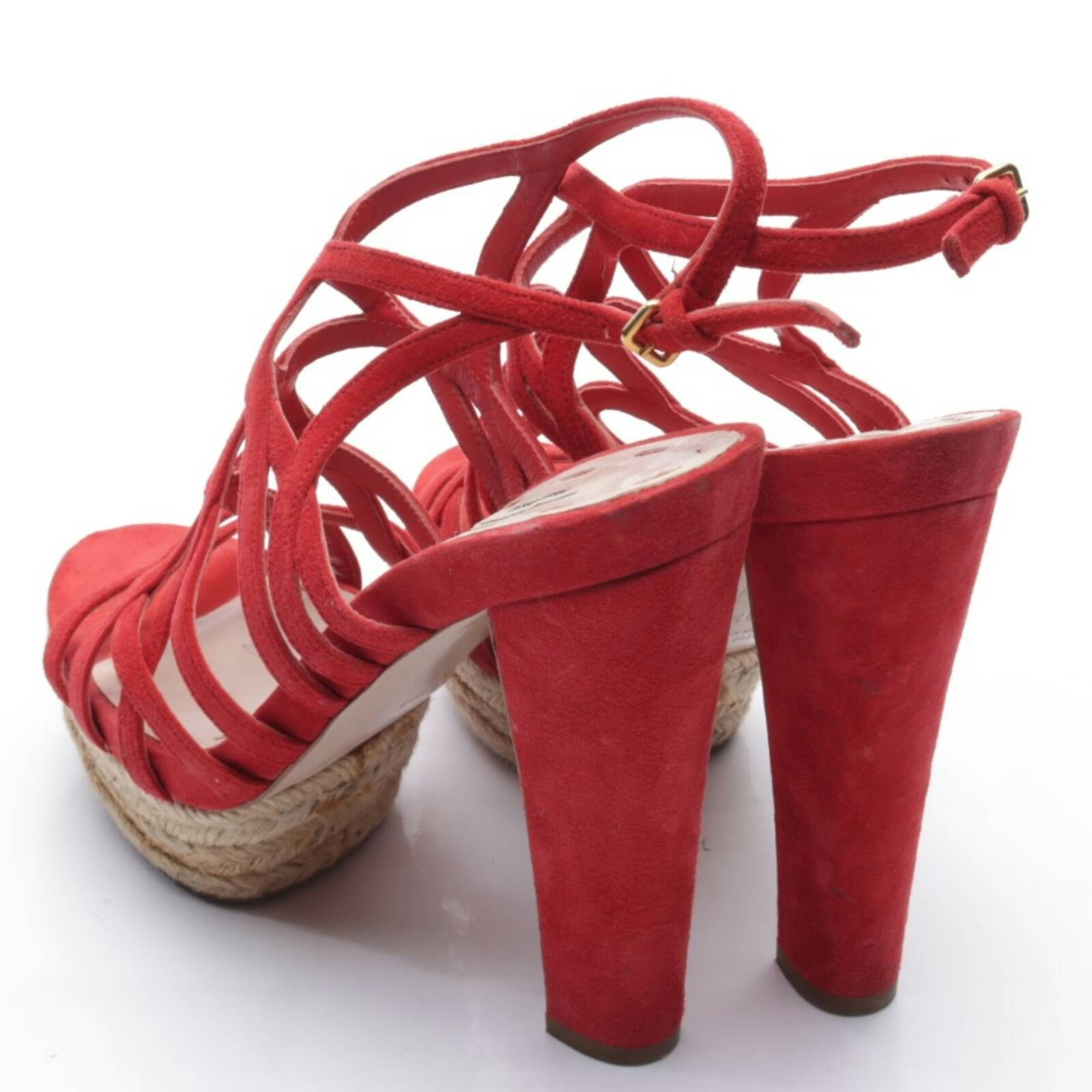 Image 2 of Heeled Sandals EUR 38.5 Red in color Red | Vite EnVogue