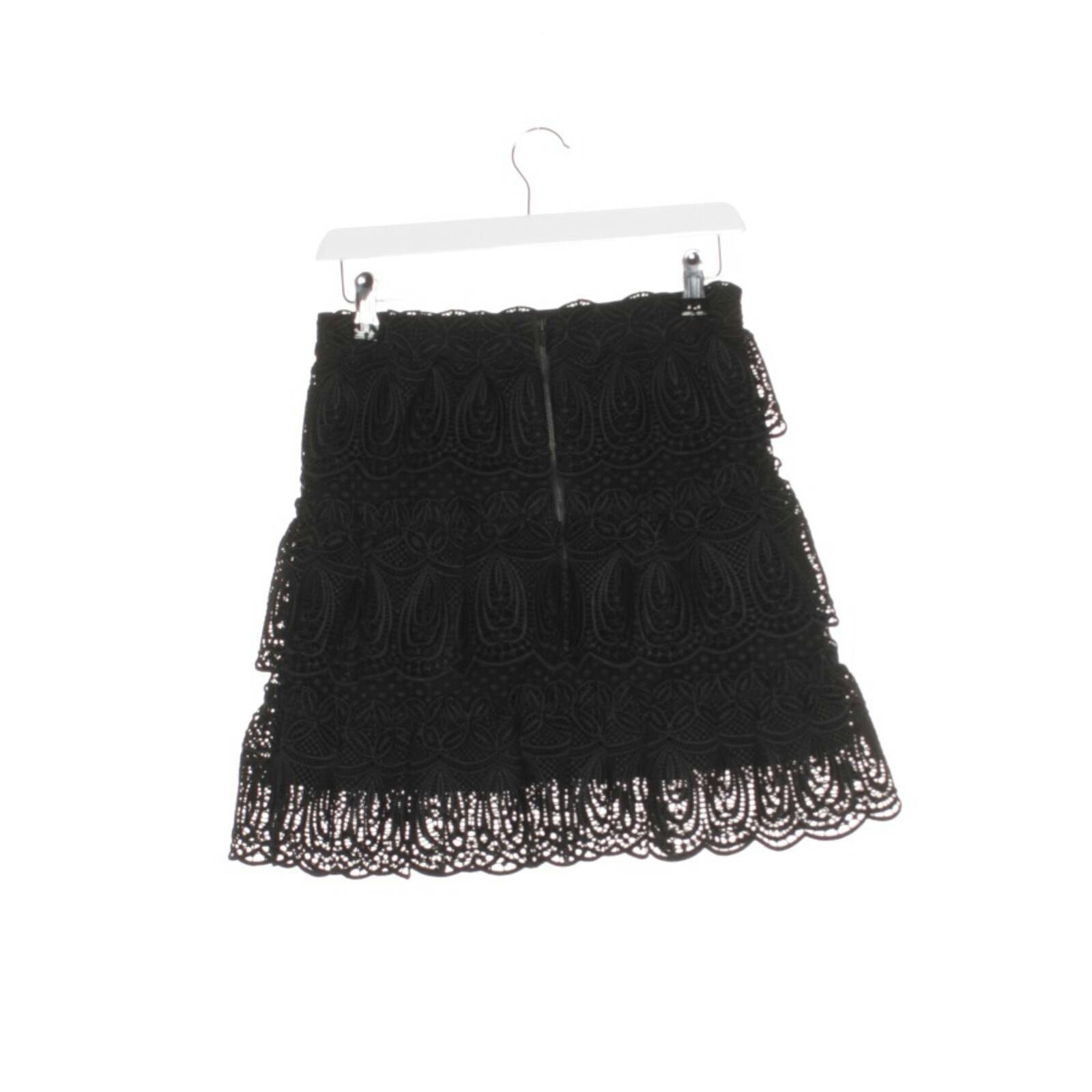 Image 2 of Skirt 34 Black in color Black | Vite EnVogue