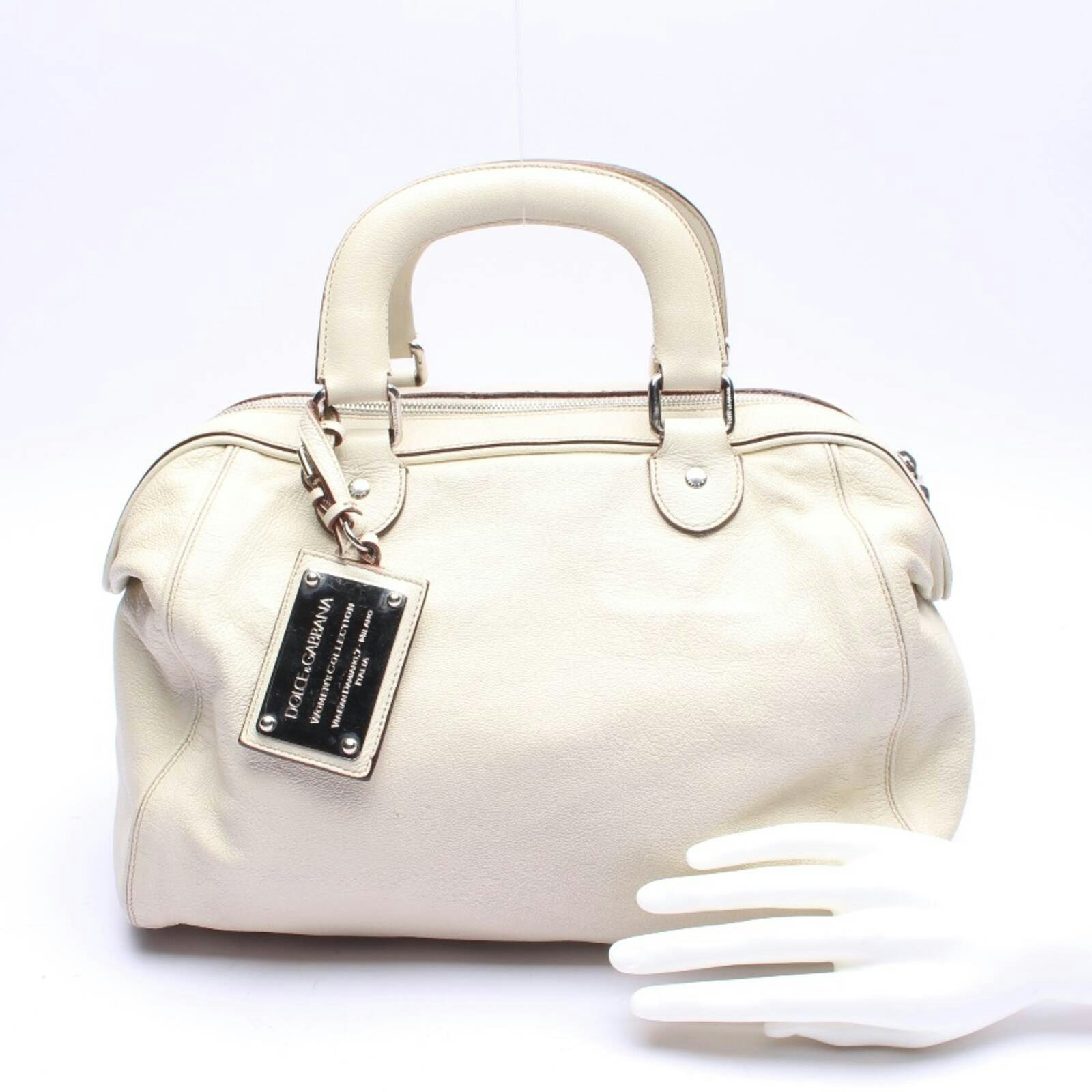 Image 2 of Handbag Beige in color White | Vite EnVogue