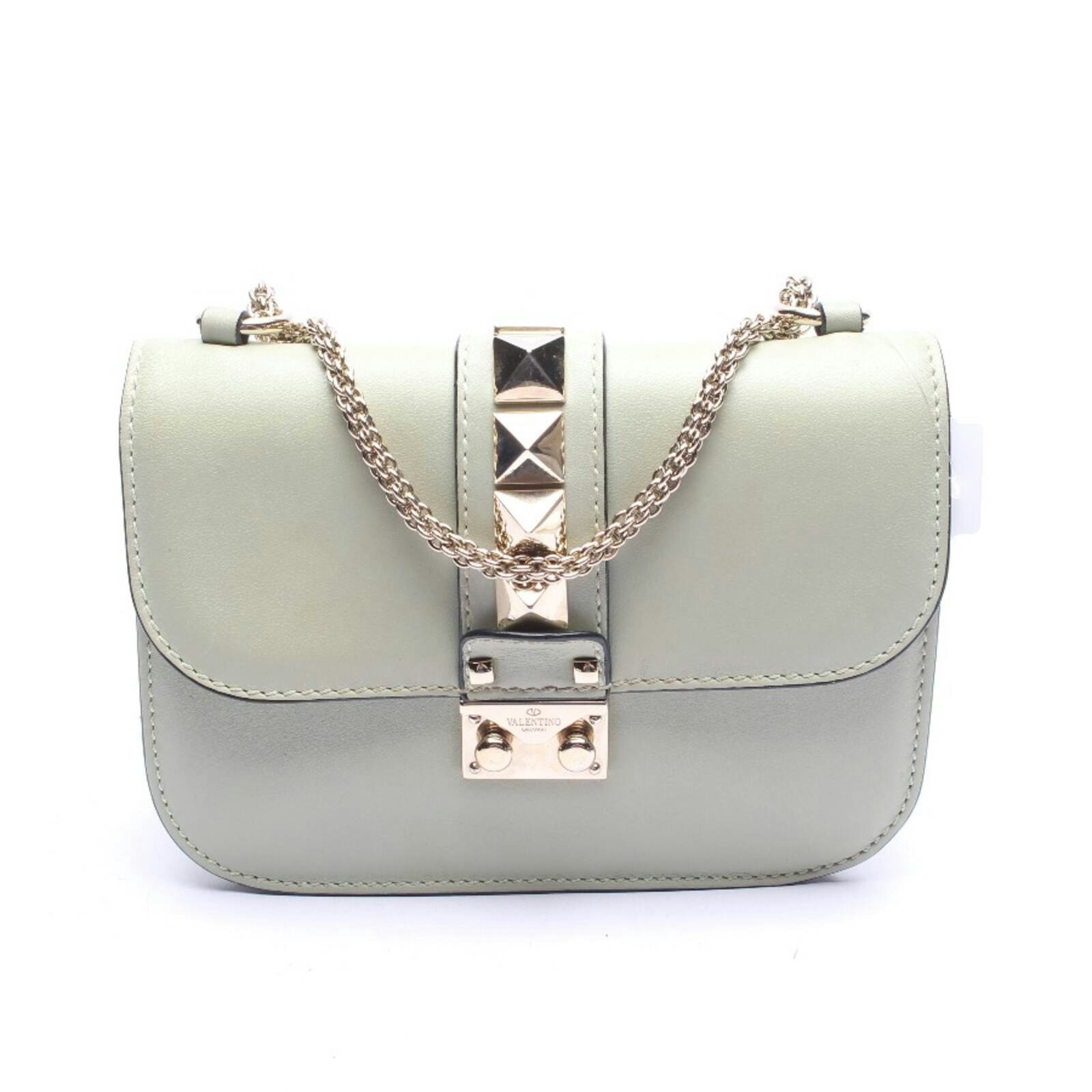 Image 1 of Glam Lock Shoulder Bag Light Green in color Green | Vite EnVogue