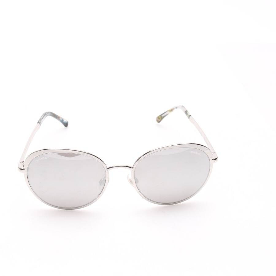 Image 1 of 4206 Sunglasses Silver in color Metallic | Vite EnVogue