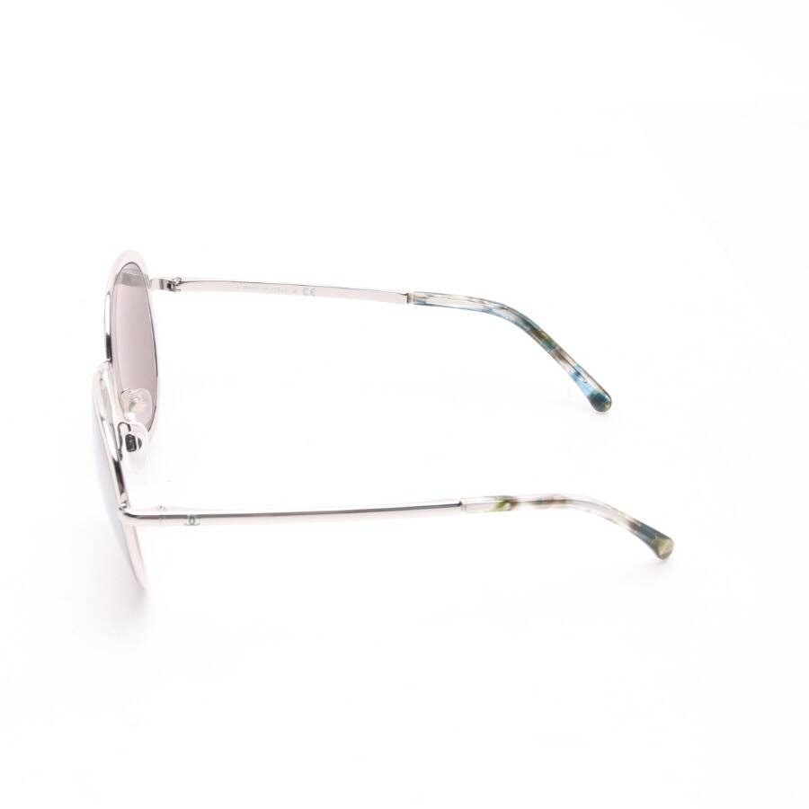 Image 3 of 4206 Sunglasses Silver in color Metallic | Vite EnVogue