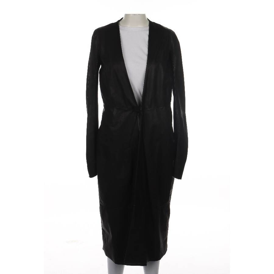 Image 1 of Leather Coat 36 Black in color Black | Vite EnVogue