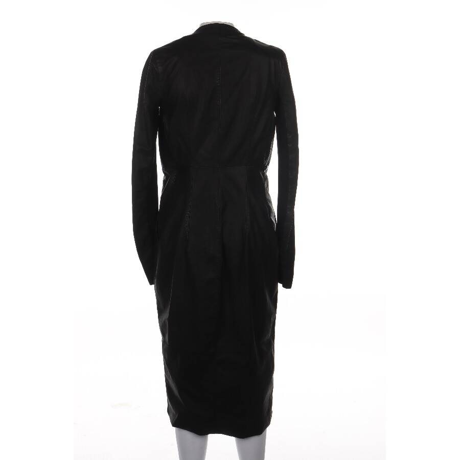 Image 2 of Leather Coat 36 Black in color Black | Vite EnVogue