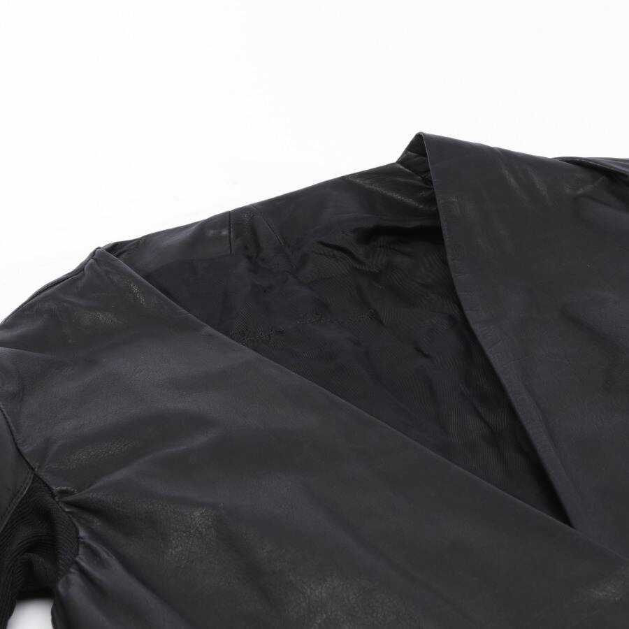 Image 3 of Leather Coat 36 Black in color Black | Vite EnVogue