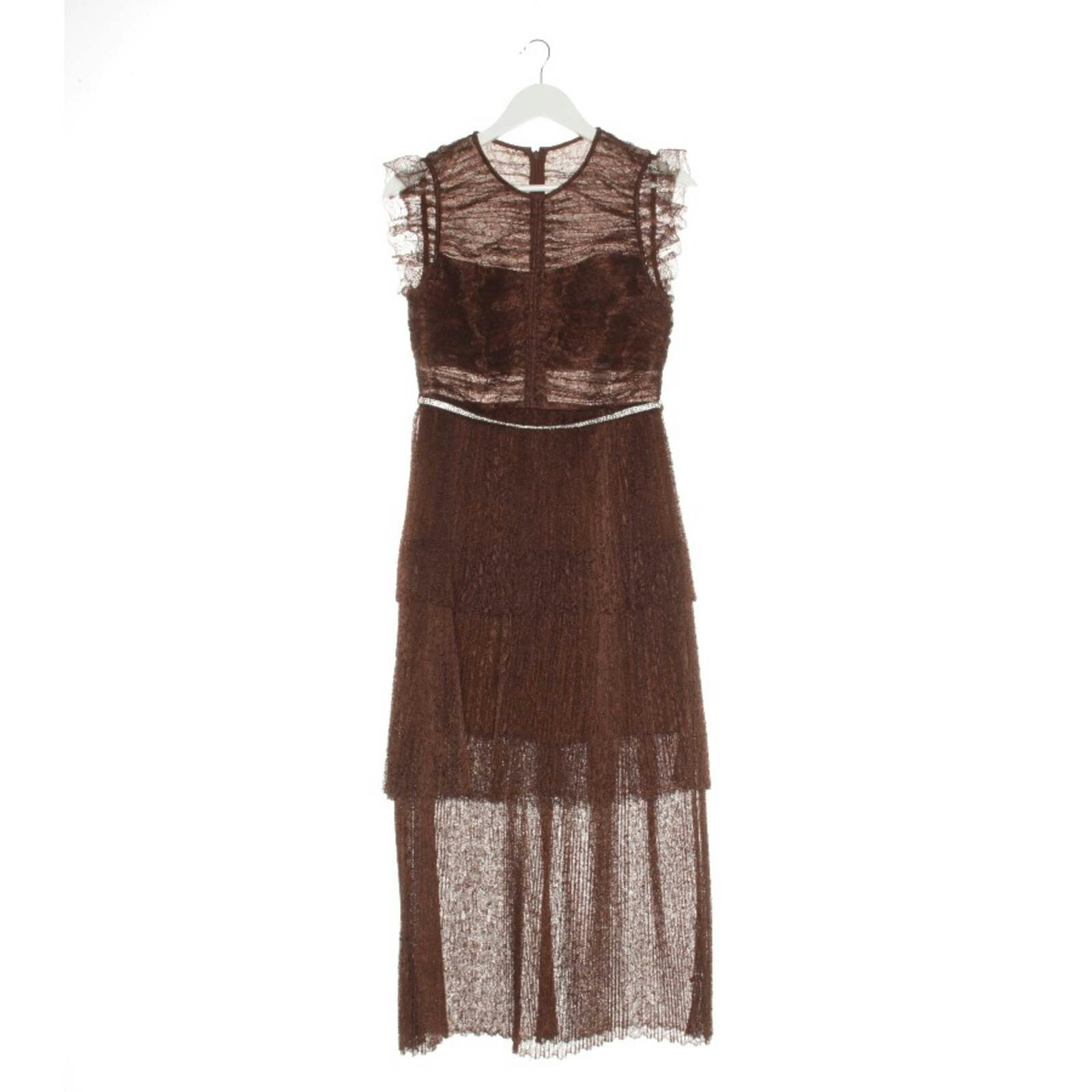 Image 1 of Dress 36 Brown in color Brown | Vite EnVogue