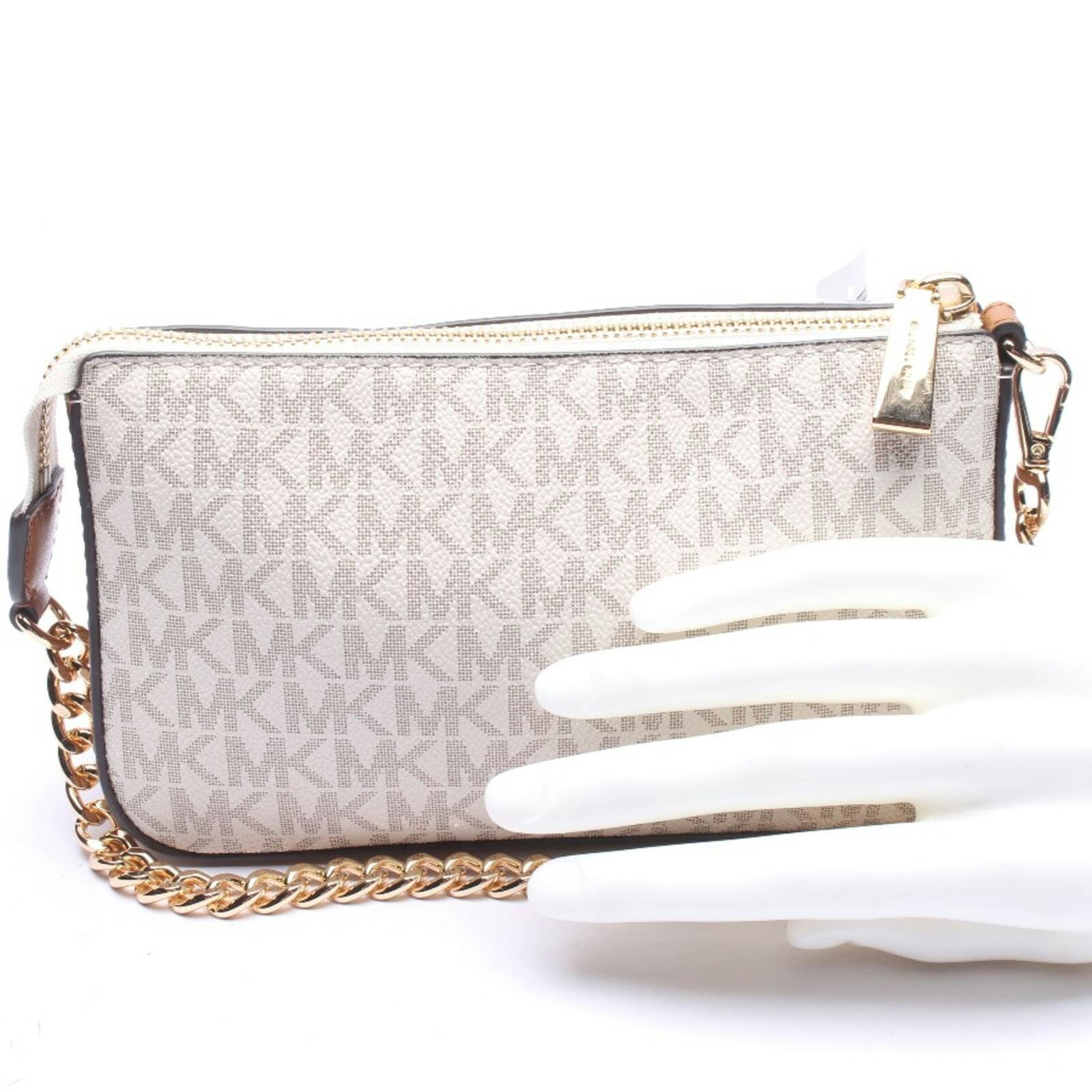 Image 2 of Evening Bag Beige in color White | Vite EnVogue