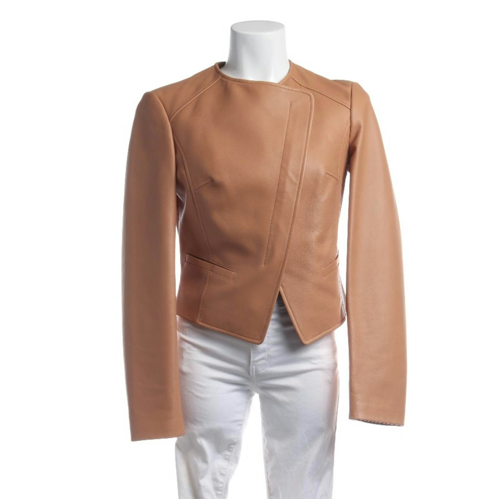 Image 1 of LeatherJacket 36 Light Brown in color Brown | Vite EnVogue