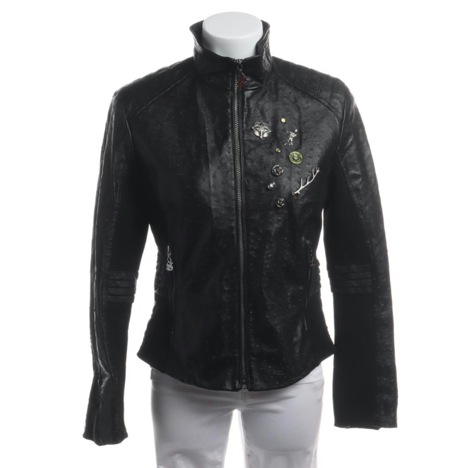 Image 1 of Mid-Season Jacket 38 Black in color Black | Vite EnVogue