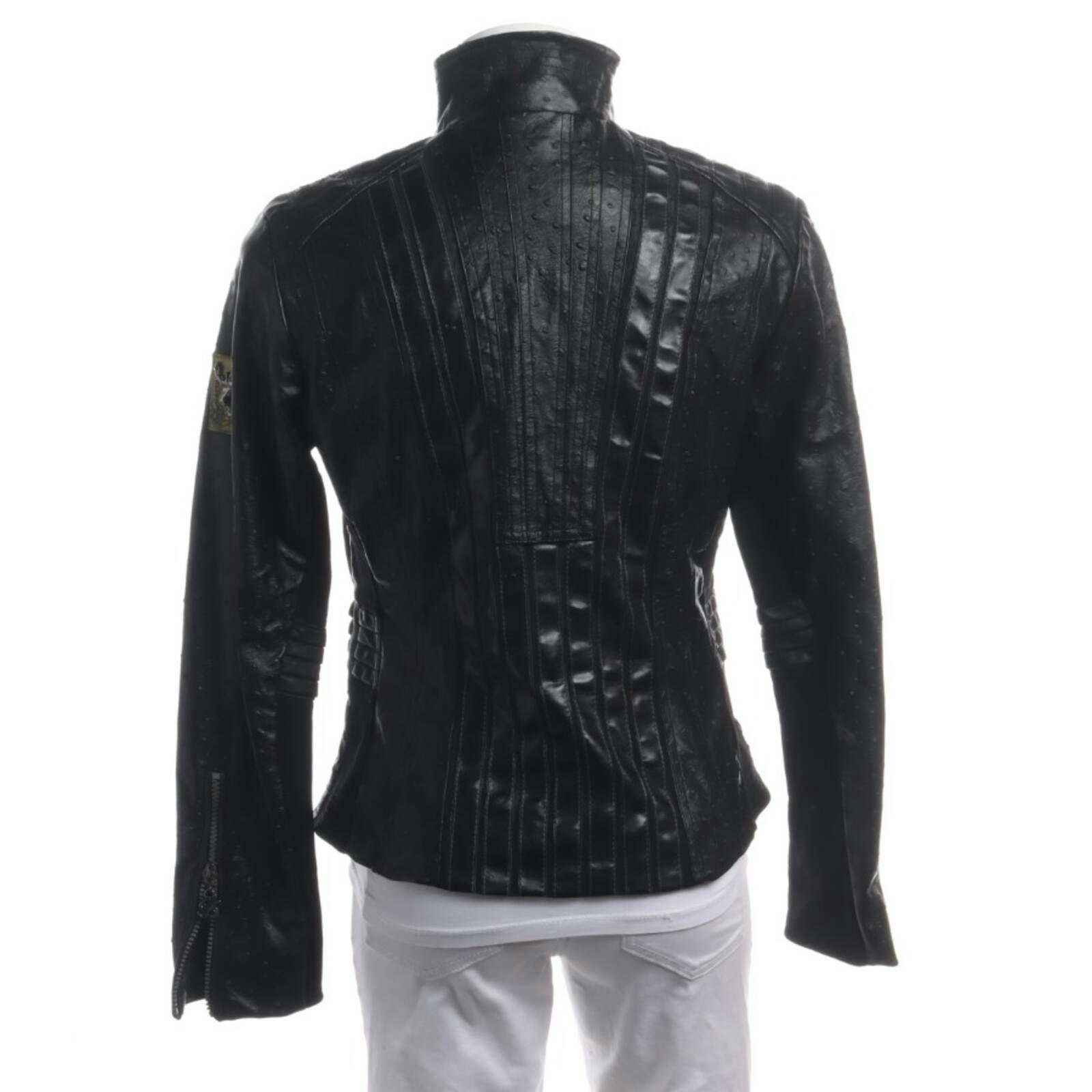 Image 2 of Mid-Season Jacket 38 Black in color Black | Vite EnVogue