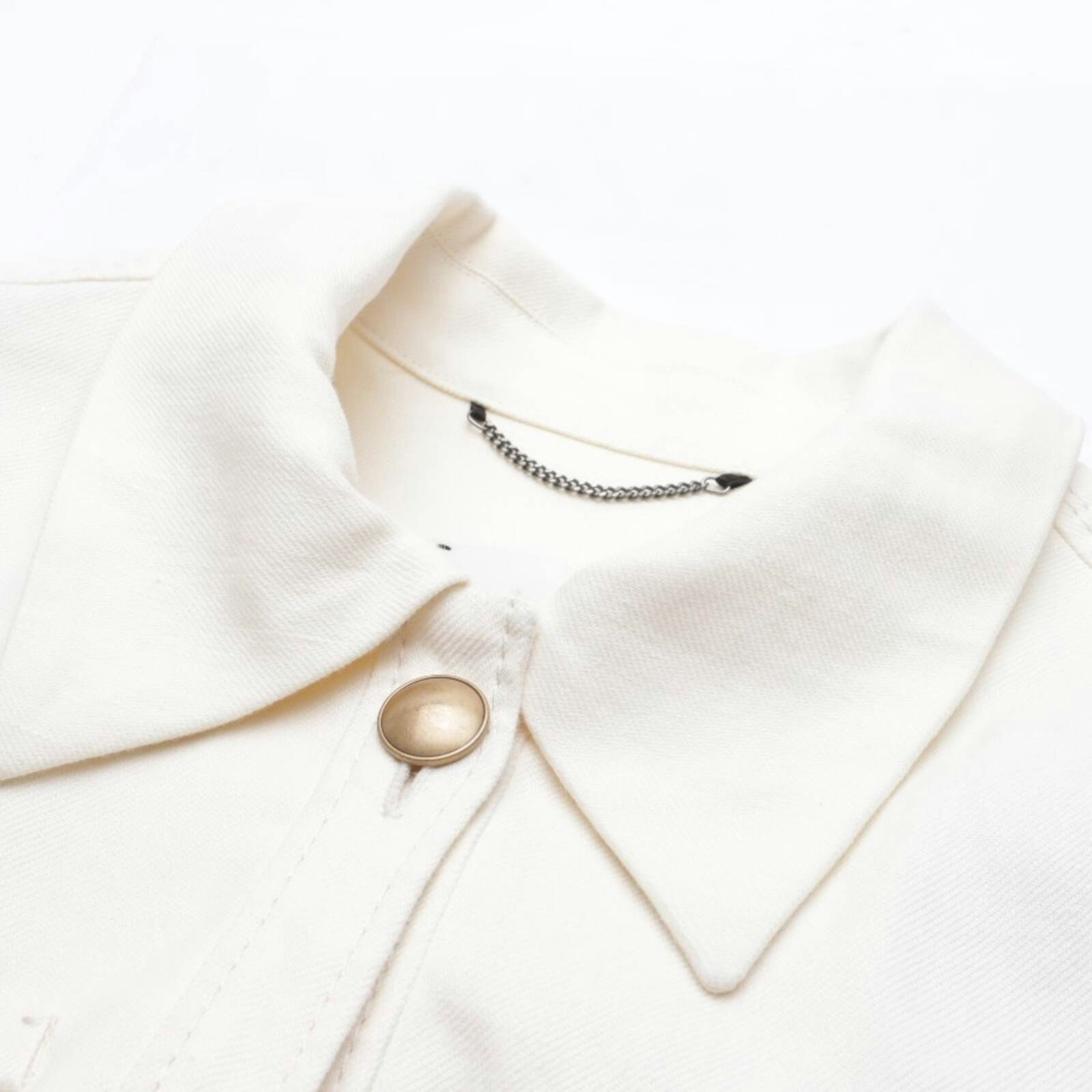 Image 3 of Denim Coat 42 Beige in color White | Vite EnVogue