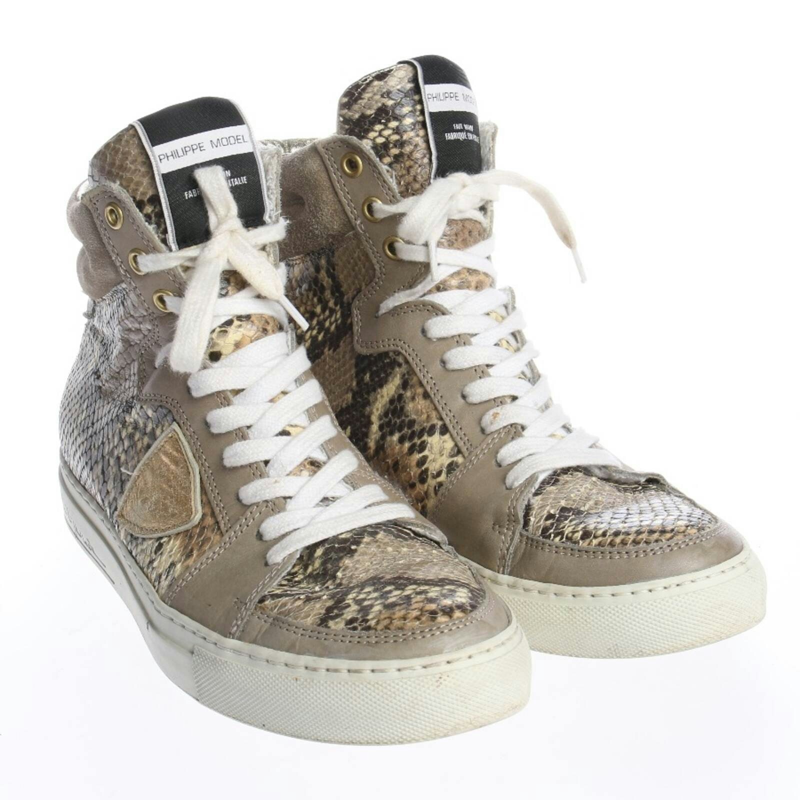 Image 1 of High-Top Sneakers EUR 39 Beige in color White | Vite EnVogue