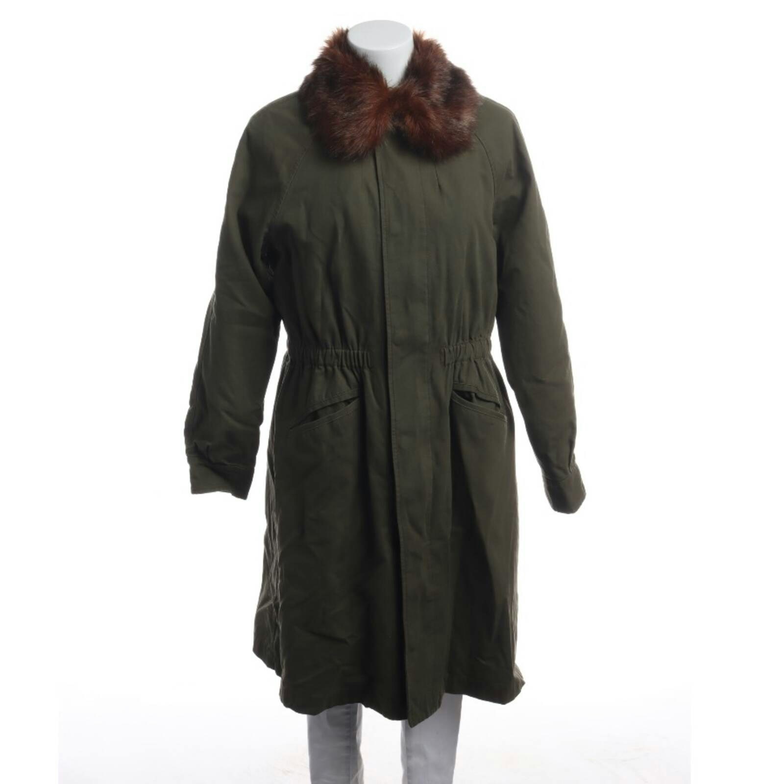 Image 1 of Mid-Season Coat 40 Green in color Green | Vite EnVogue