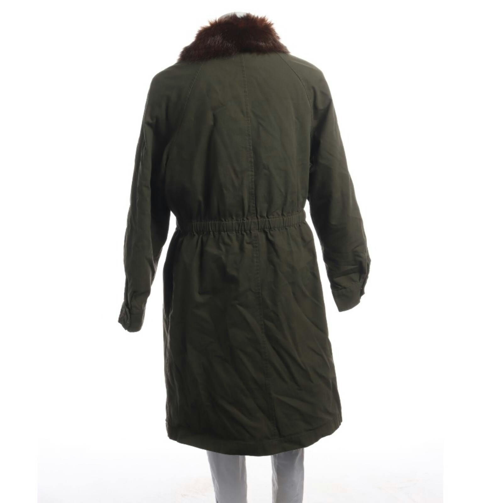 Image 2 of Mid-Season Coat 40 Green in color Green | Vite EnVogue