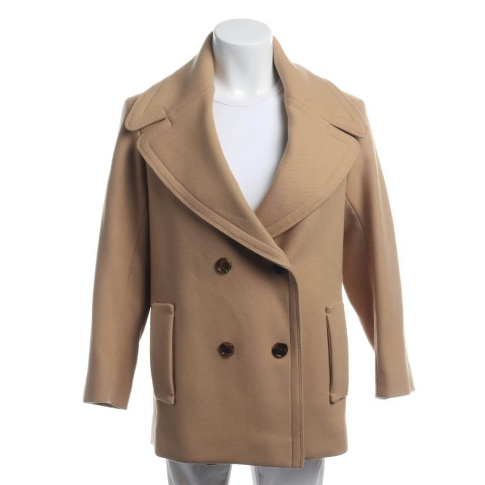 Image 1 of Mid-Season Coat 38 Light Brown in color Brown | Vite EnVogue