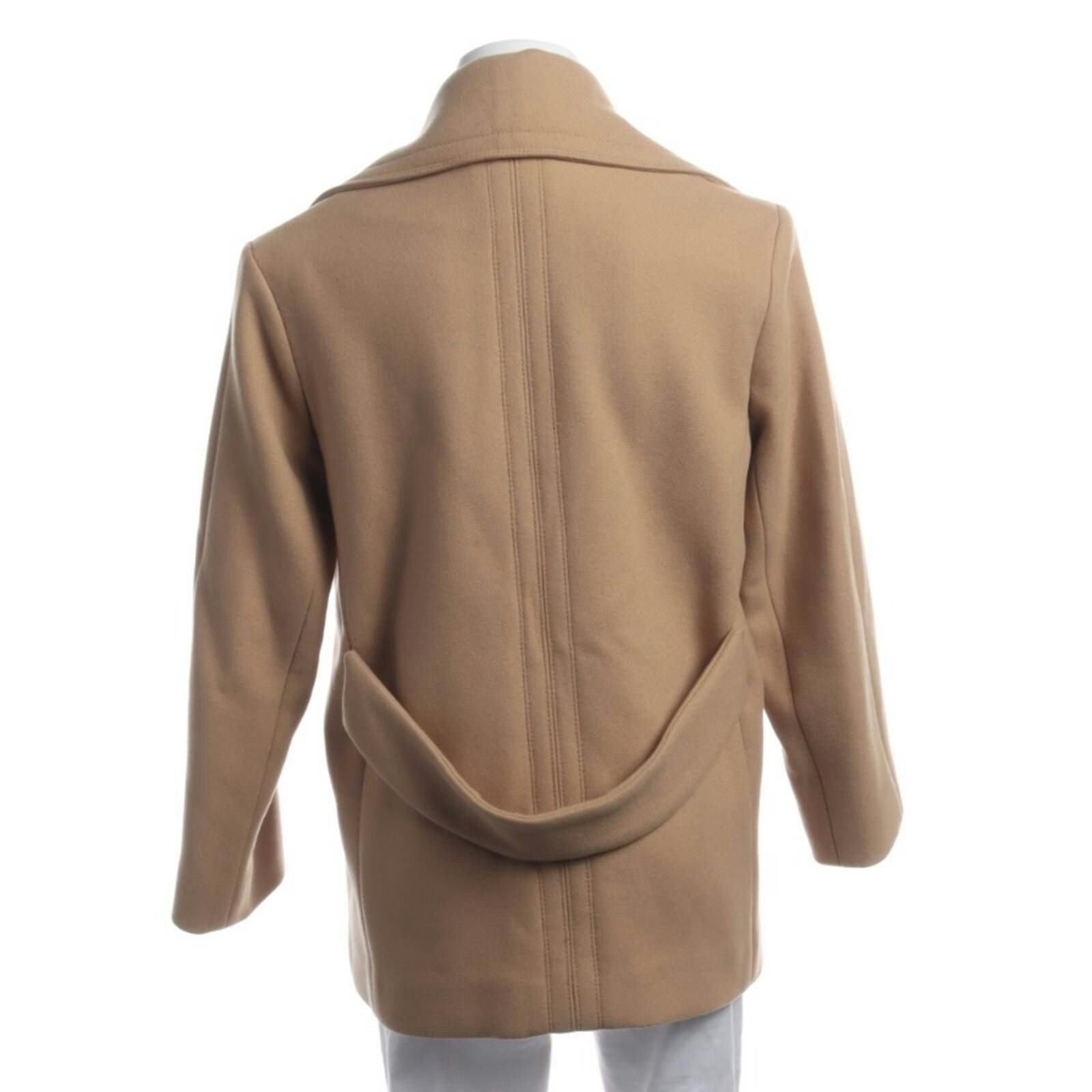 Image 2 of Mid-Season Coat 38 Light Brown in color Brown | Vite EnVogue