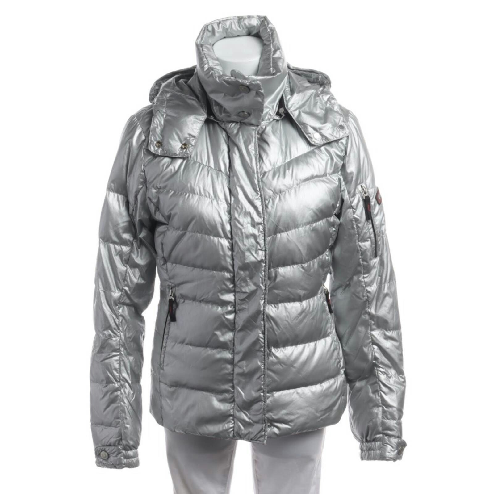 Image 1 of Winter Jacket 36 Silver in color Metallic | Vite EnVogue