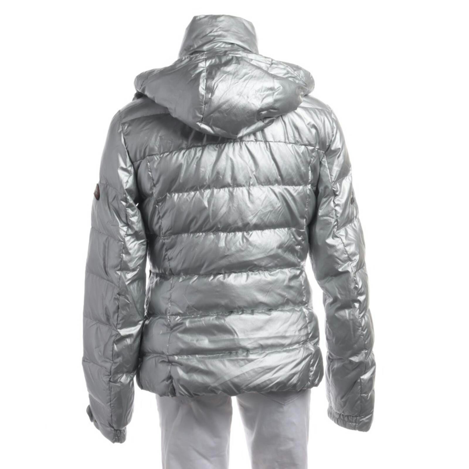 Image 2 of Winter Jacket 36 Silver in color Metallic | Vite EnVogue