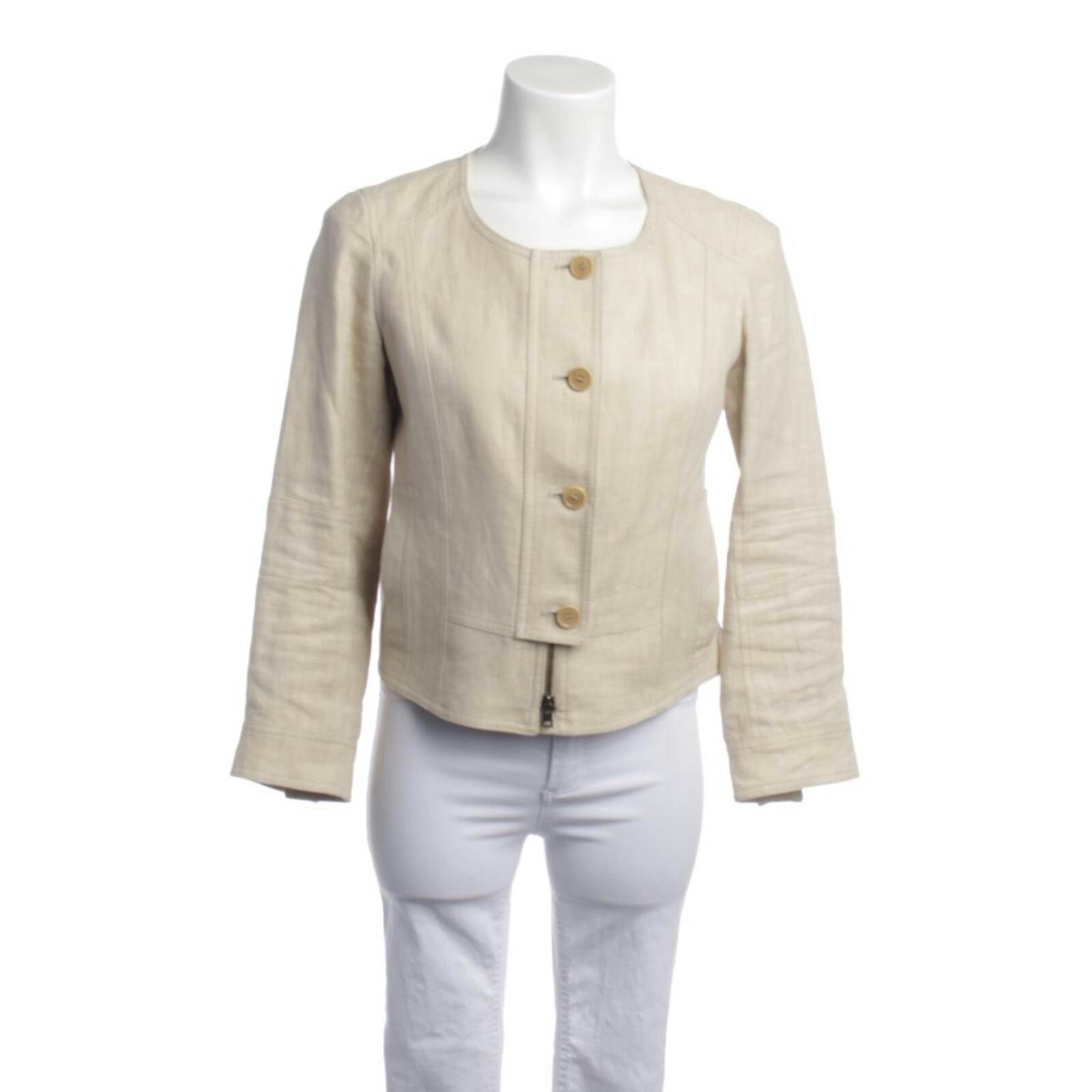 Image 1 of Mid-Season Jacket 36 Beige in color White | Vite EnVogue