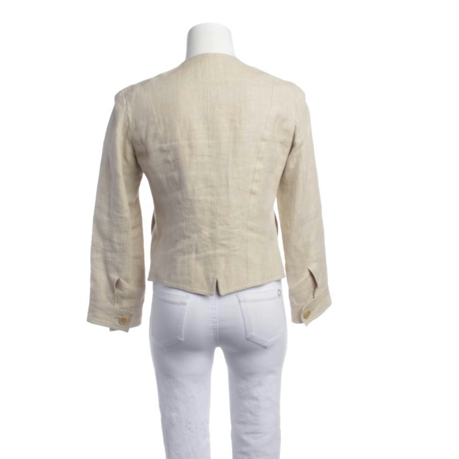 Image 2 of Mid-Season Jacket 36 Beige in color White | Vite EnVogue