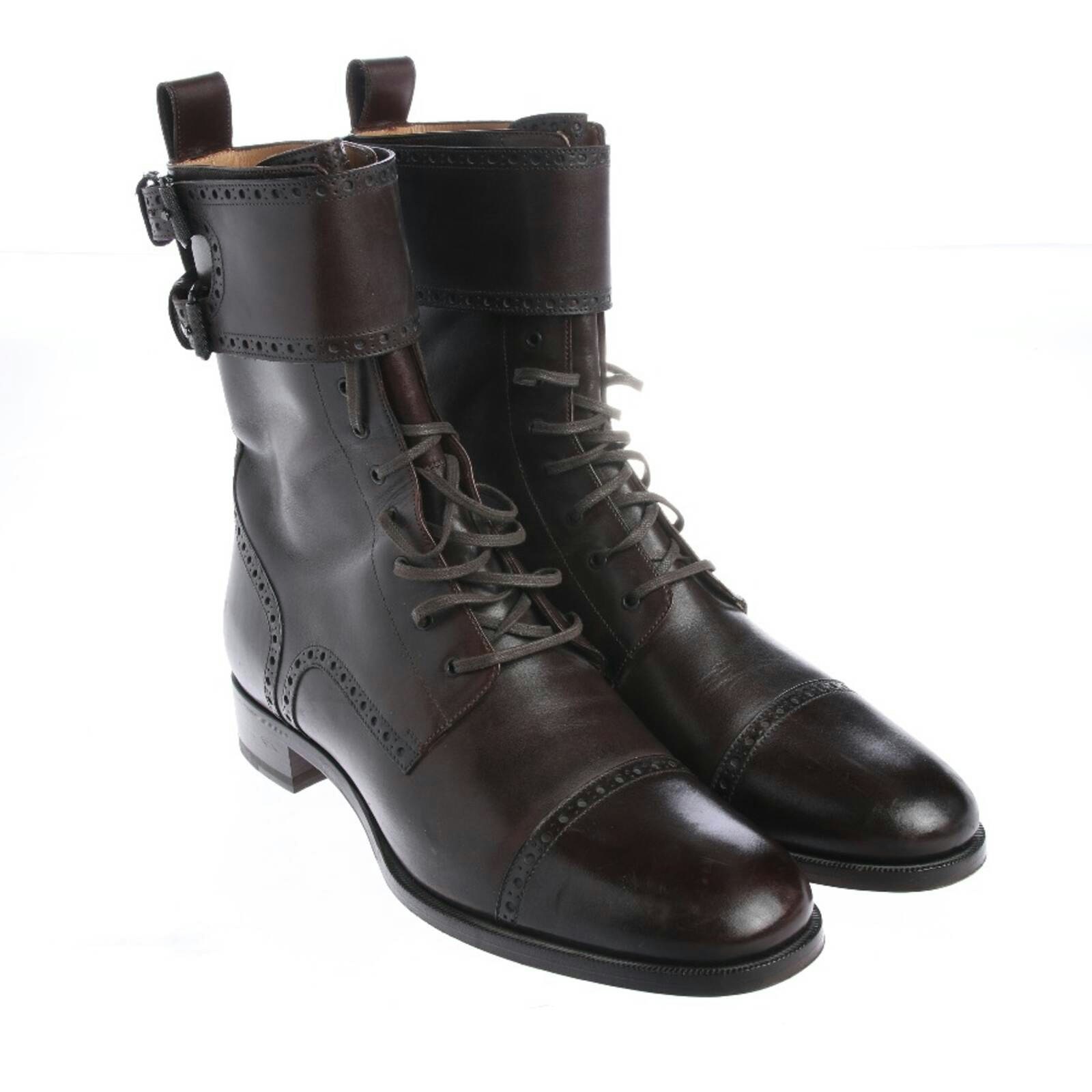 Image 1 of Boots EUR 45 Dark Brown in color Brown | Vite EnVogue