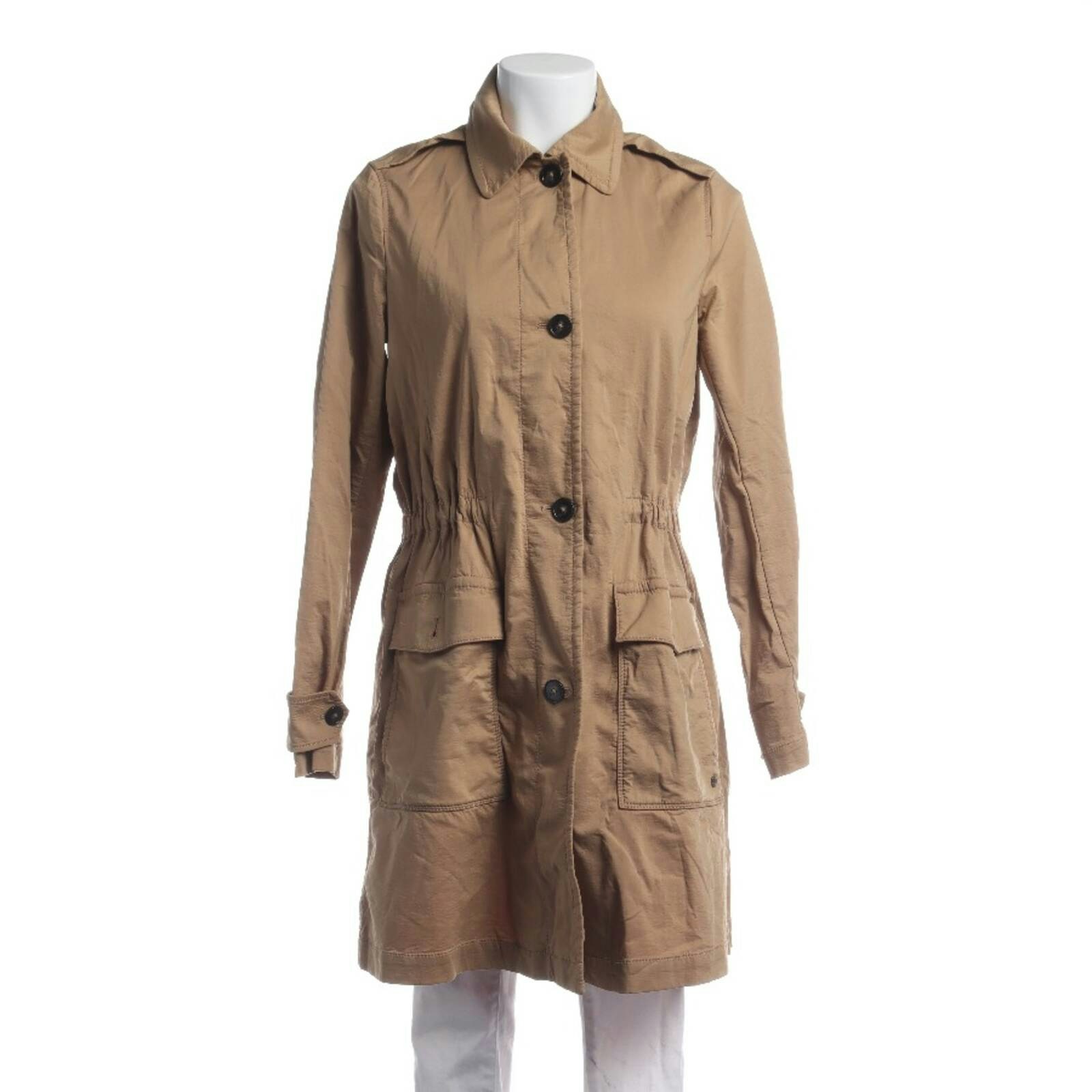 Image 1 of Mid-Season Coat 36 Light Brown in color Brown | Vite EnVogue