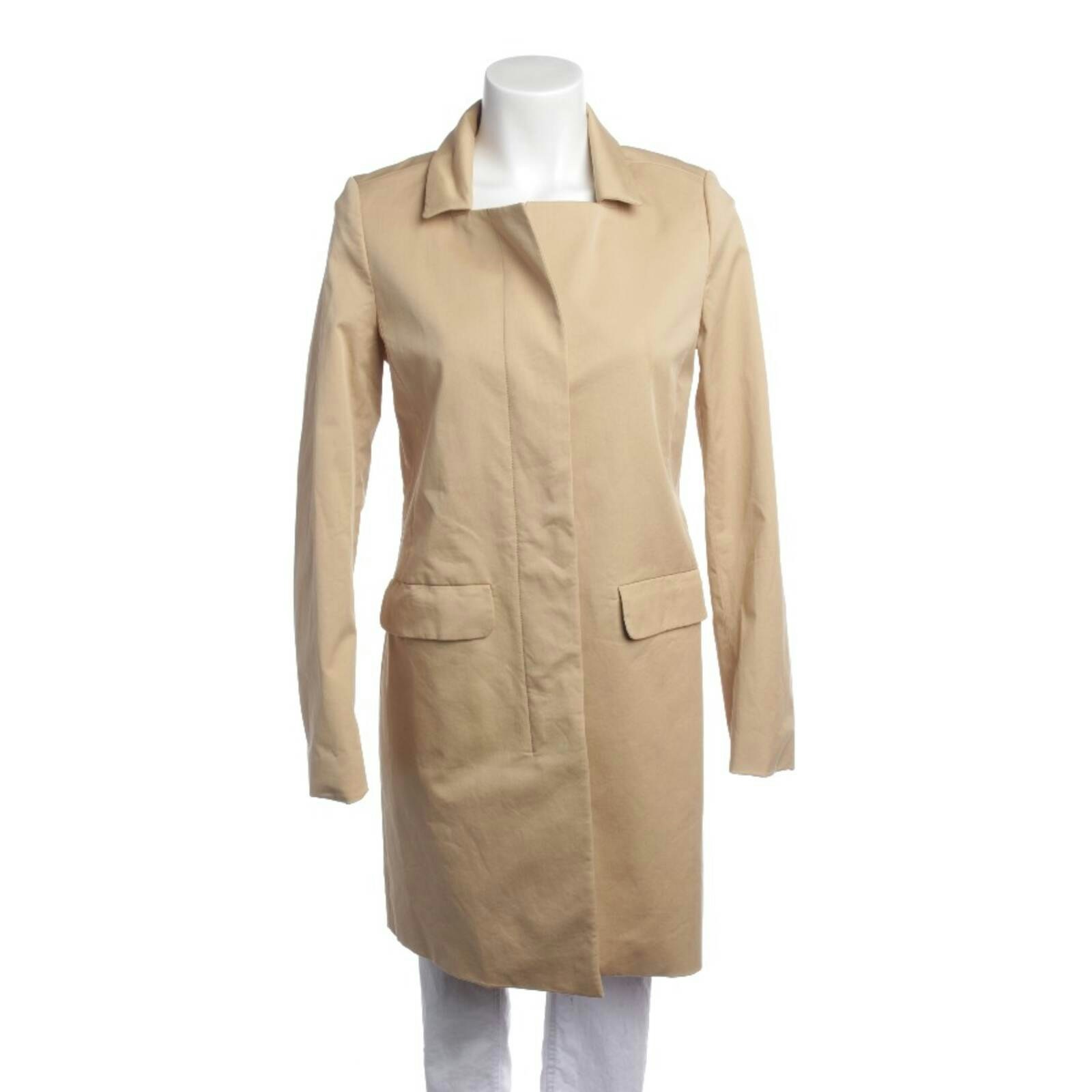 Image 1 of Mid-Season Coat XS Light Brown in color Brown | Vite EnVogue