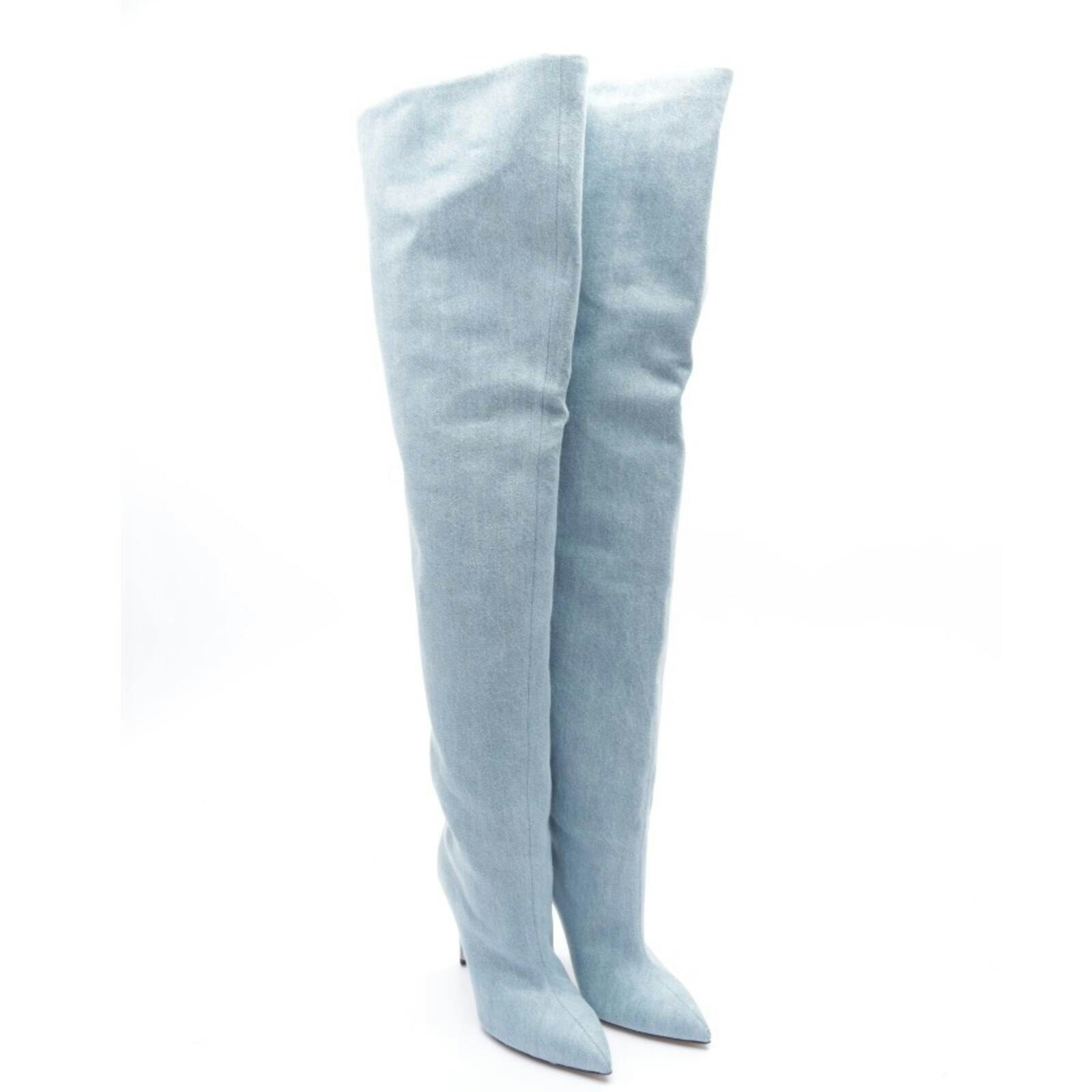 Image 1 of Over-The-Knee Boots EUR 37 Light Blue in color Blue | Vite EnVogue